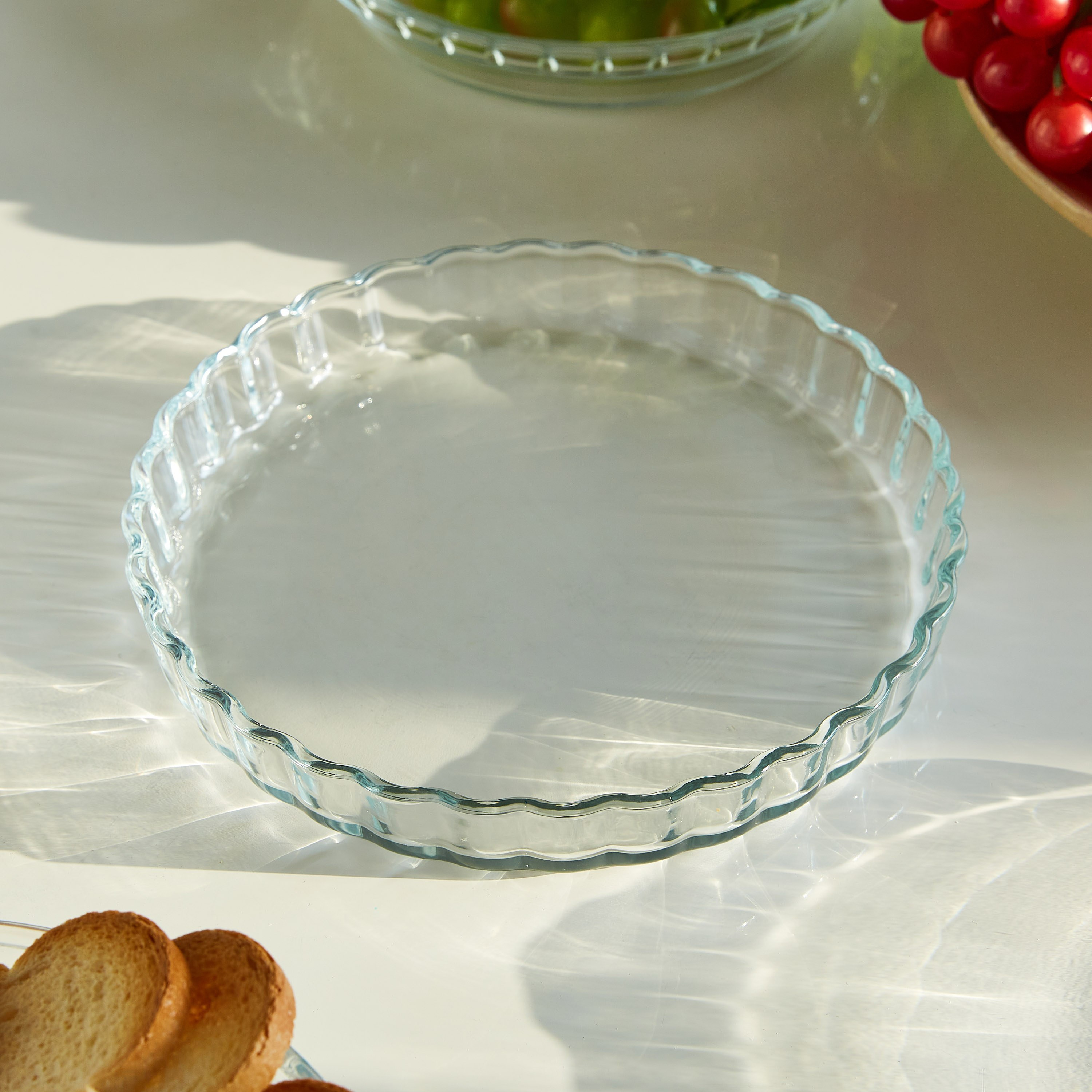 صحن خبز زجاجي دائري من جراسيا - 650 مل-hbxkitchen-bakeware-image-2
