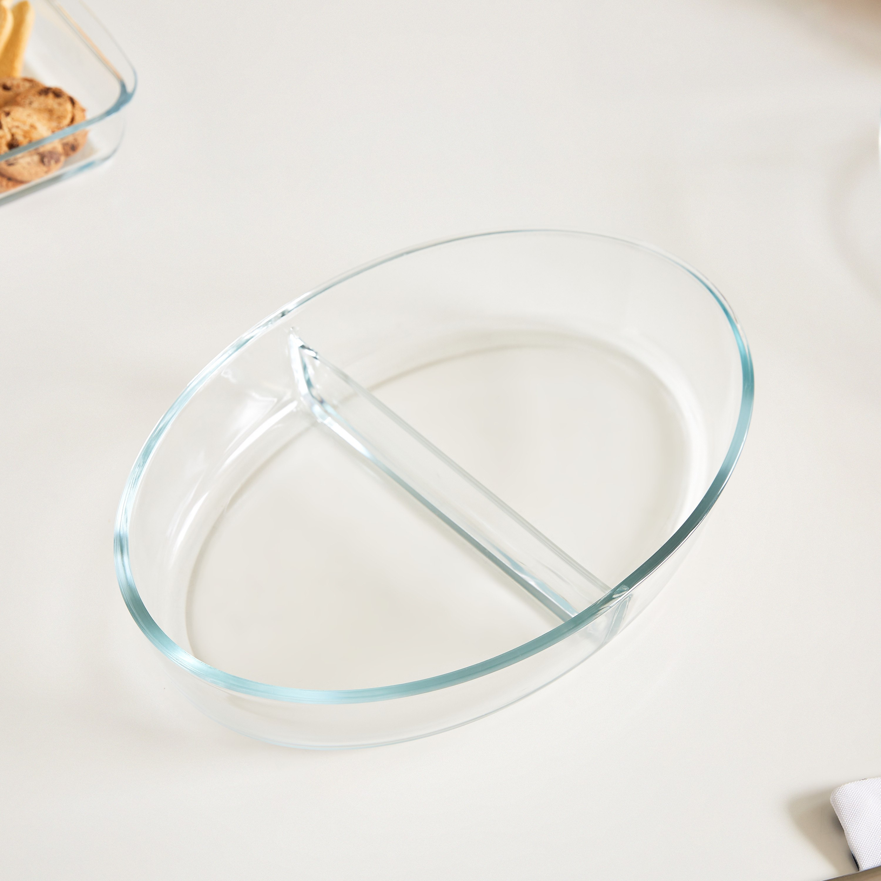 صحن خبز زجاجي بيضاوي من جراسيا 2 لتر-hbxkitchen-bakeware-image-2