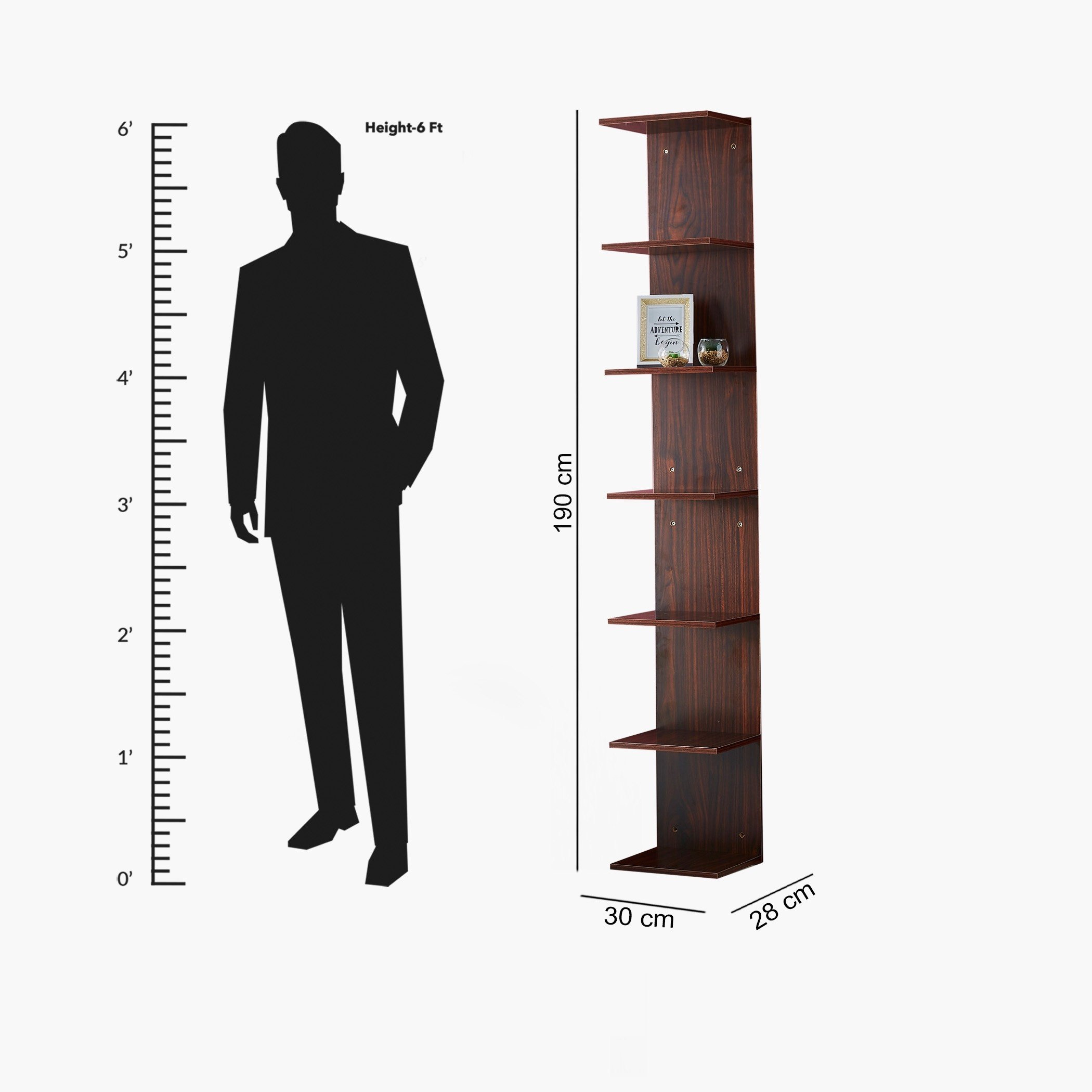 رف 7 طوابق إم دي أف من ماتيلدا - 30x28x190 سم-hbxfurniture-mediaunitsandstorage-wallshelves-image-6