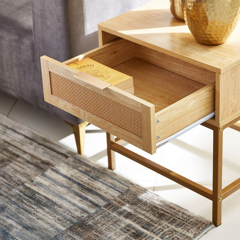 Bali End Table with Drawer-End Tables-image-1