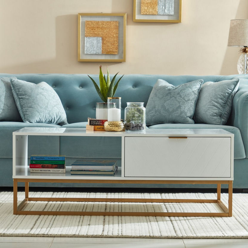 Audrey Coffee Table with Drawer-Coffee Tables-image-1