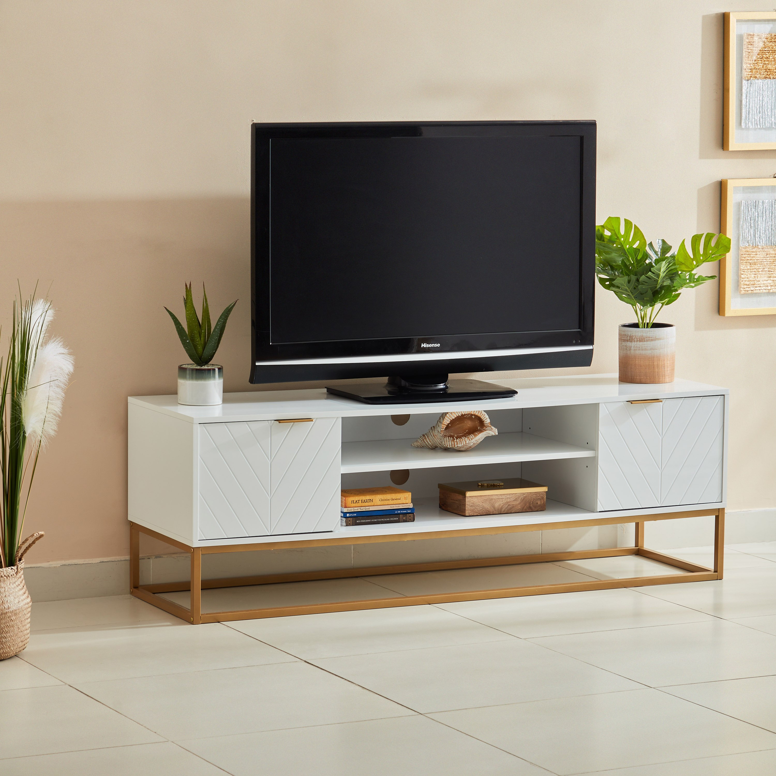 وحدة تلفاز ببابين ورفين للأجهزة حتى 65 بوصة من أودري-hbxlivingroom-mediaunitsandstorage-tvunits-image-1
