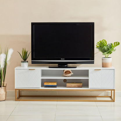 Audrey 2-Shelf 2-Door TV Unit for TVs up to 65 inches