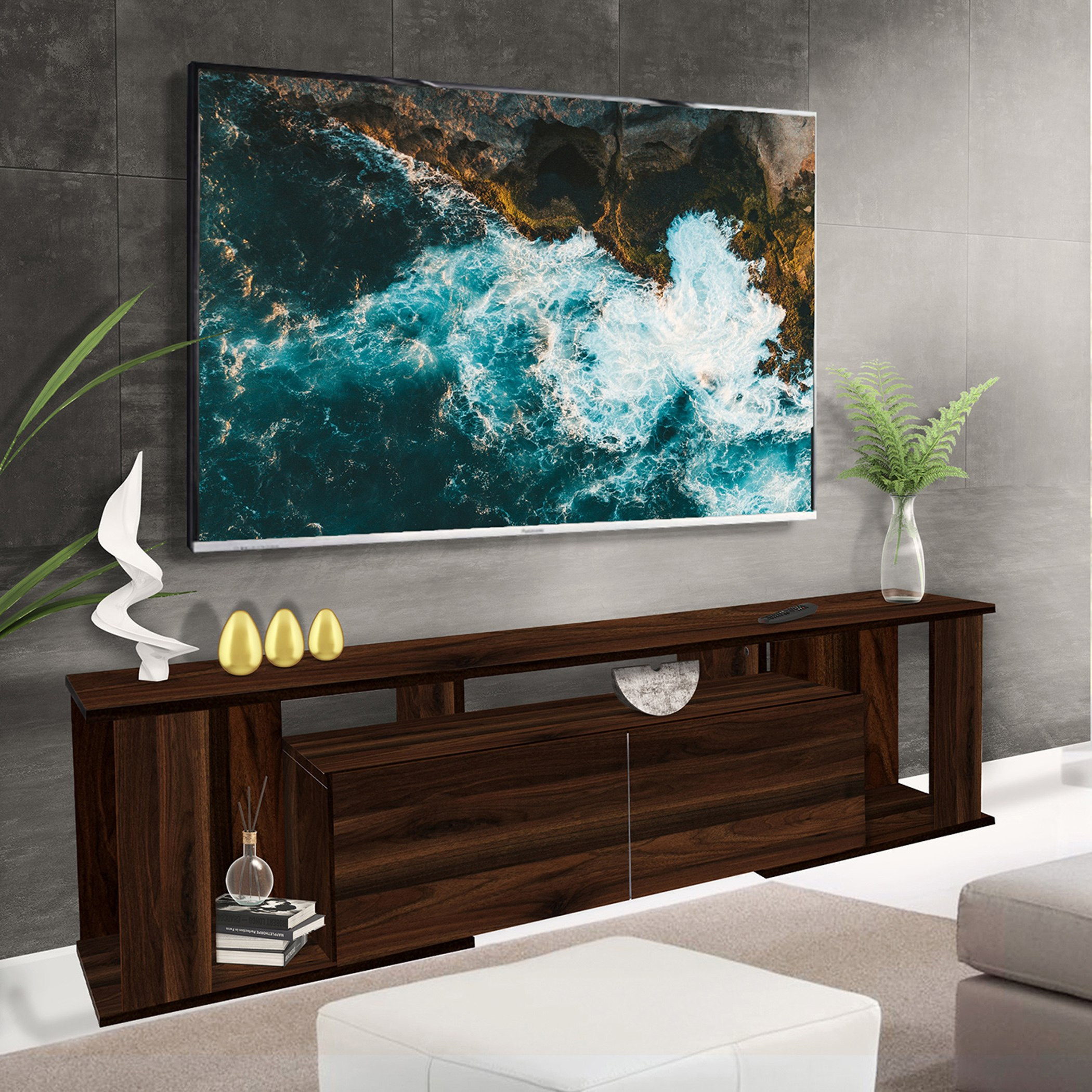 وحدة تلفزيون ببابين للتلفزيونات حتى 65 بوصة من ديسموند-hbxlivingroom-mediaunitsandstorage-tvunits-image-1