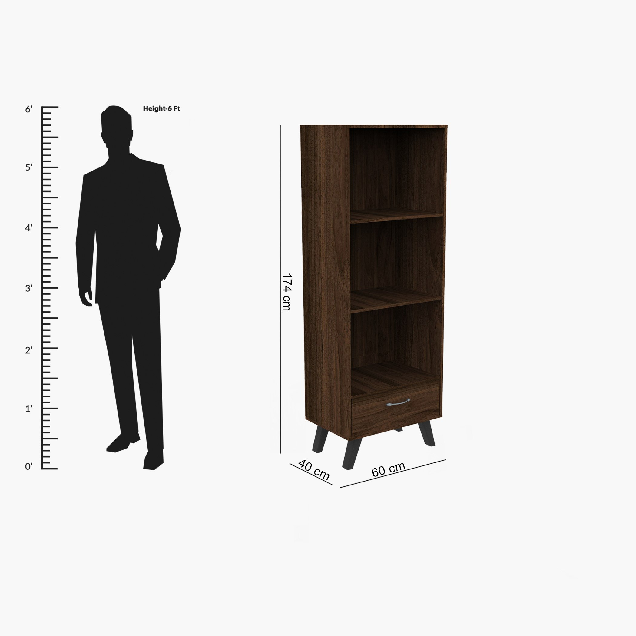 خزانة كتب بدرج من فاينلاي-hbxfurniture-office-bookcases-image-6