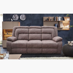 Wembley 3-Seater Leather-Look Fabric Recliner Sofa