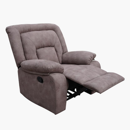 Wembley 1-Seater Leather-Look Fabric Recliner Sofa