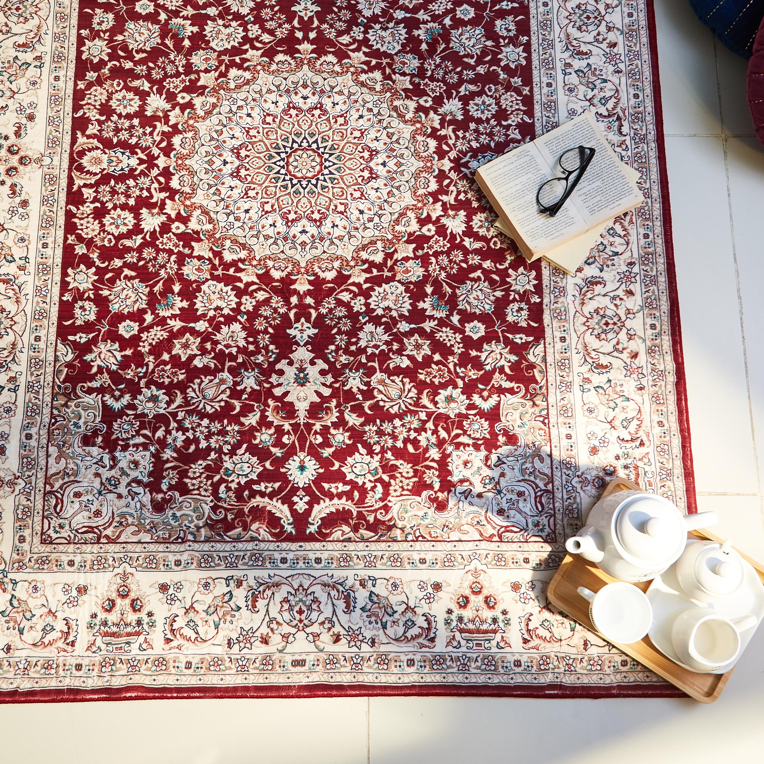 سجادة صوف بطبعات من ميراج - 120x170 سم-hbxdecorandfurnishings-floorcoverings-rugs-image-2