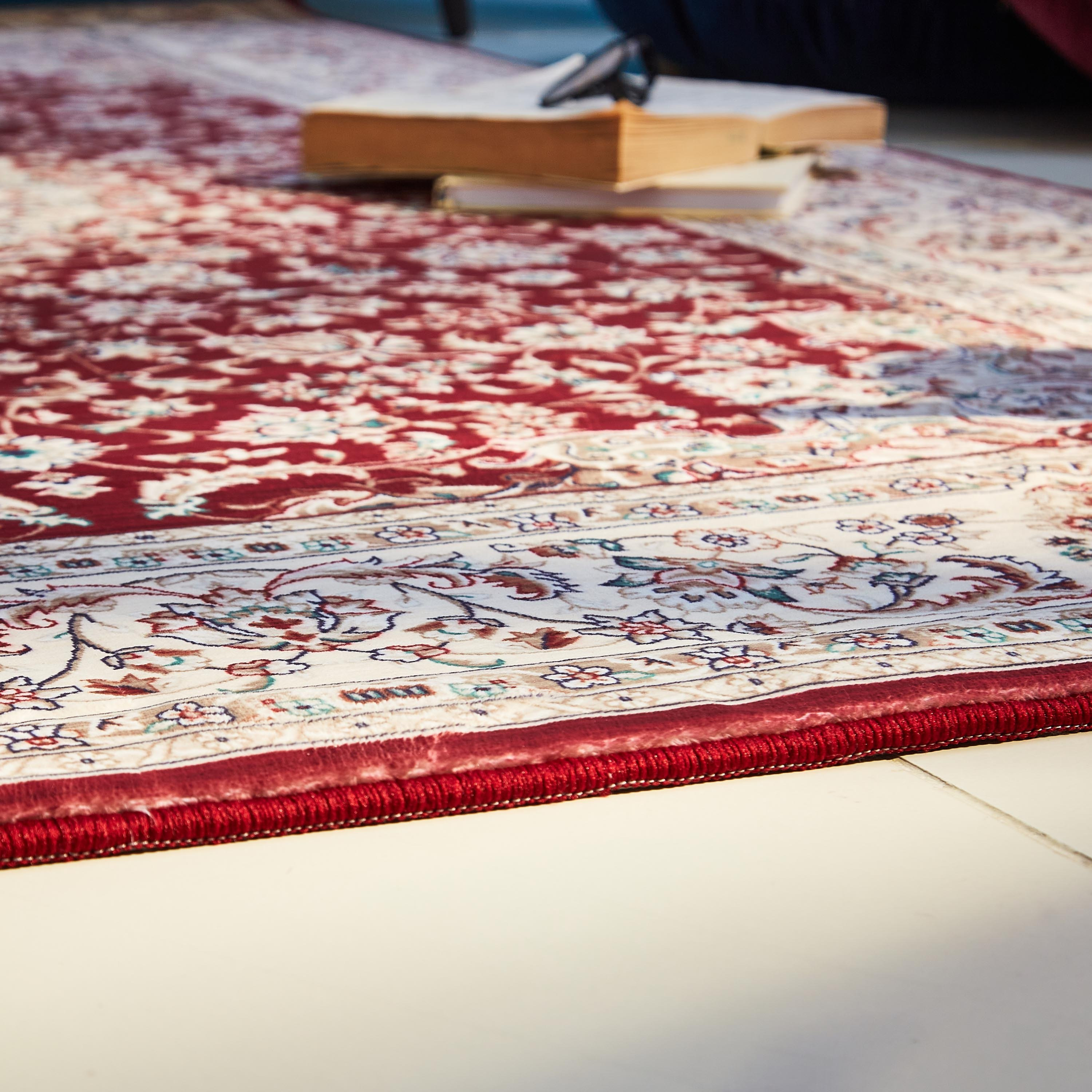سجادة صوف بطبعات من ميراج - 120x170 سم-hbxdecorandfurnishings-floorcoverings-rugs-image-3