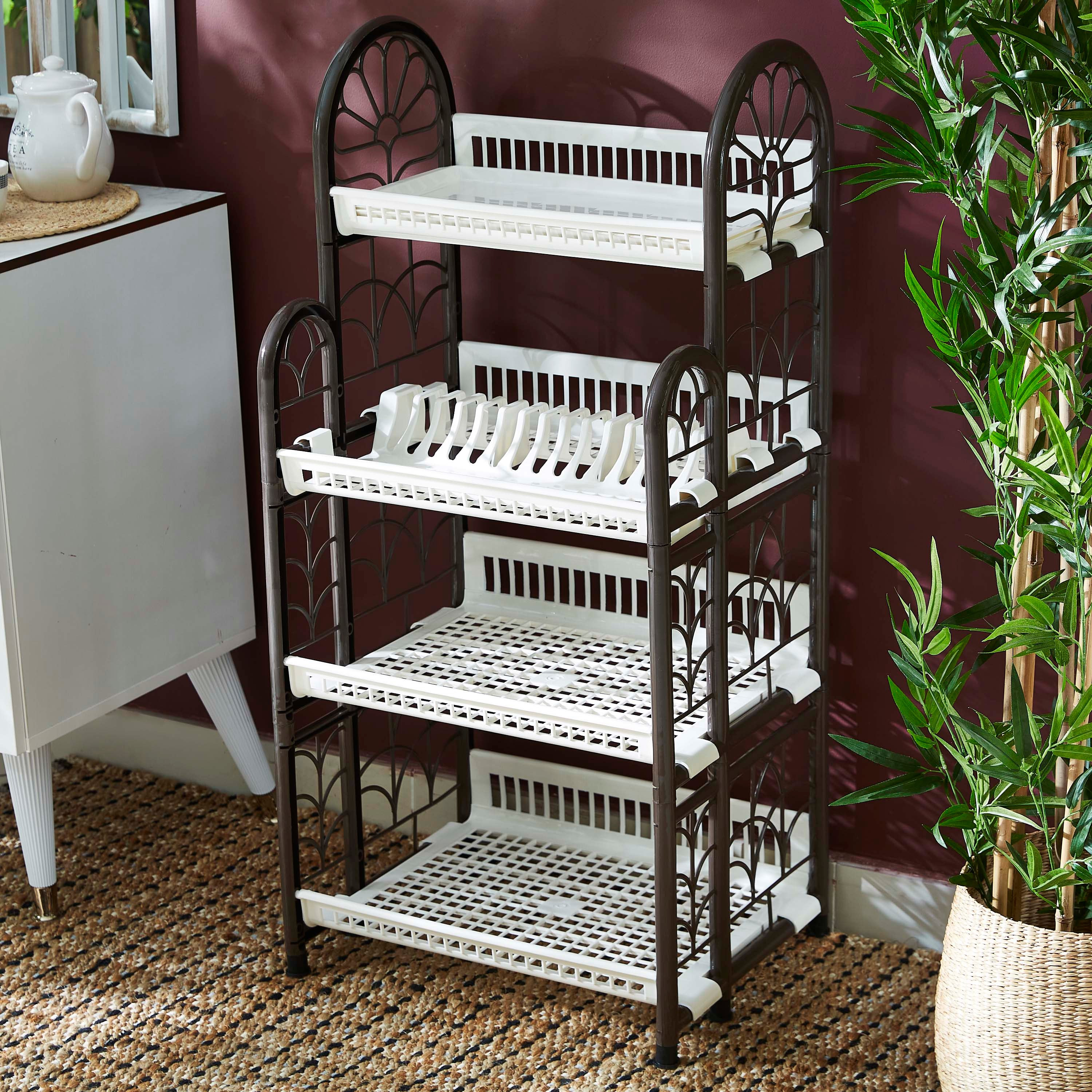 رف بـ 4 طبقات مع حامل صحون من جراسيا-hbxhomeware-hbxkitchen-image-1