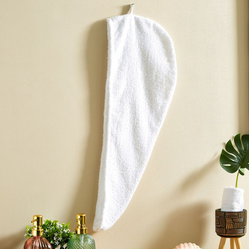 P- Atlanta- Solid Cotton Hair Wrap Towel 68x23- Dusty PinkSkip Description-Bathroom Textiles-image-0