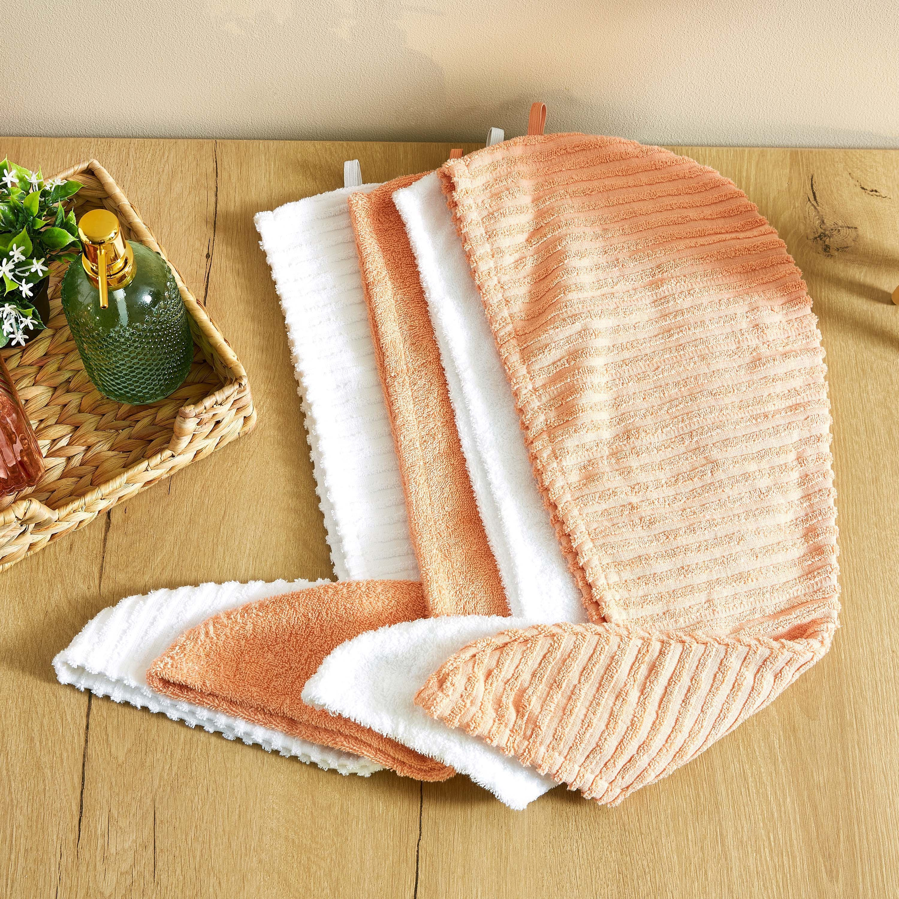 P- Atlanta- Solid Cotton Hair Wrap Towel 68x23- Dusty PinkSkip Description-hbxbathroom-bathroomtextiles-image-3