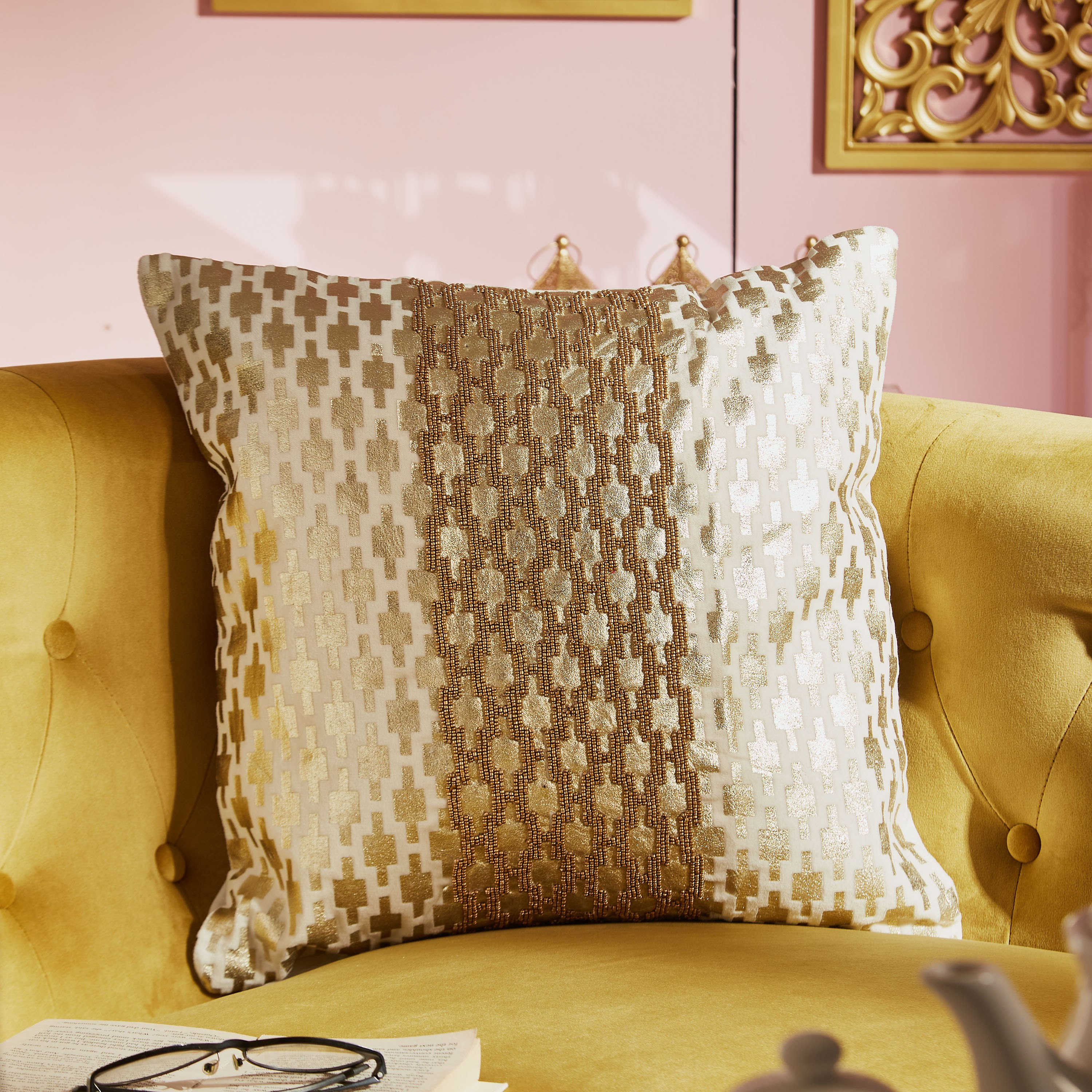 Beaded hotsell cushion covers