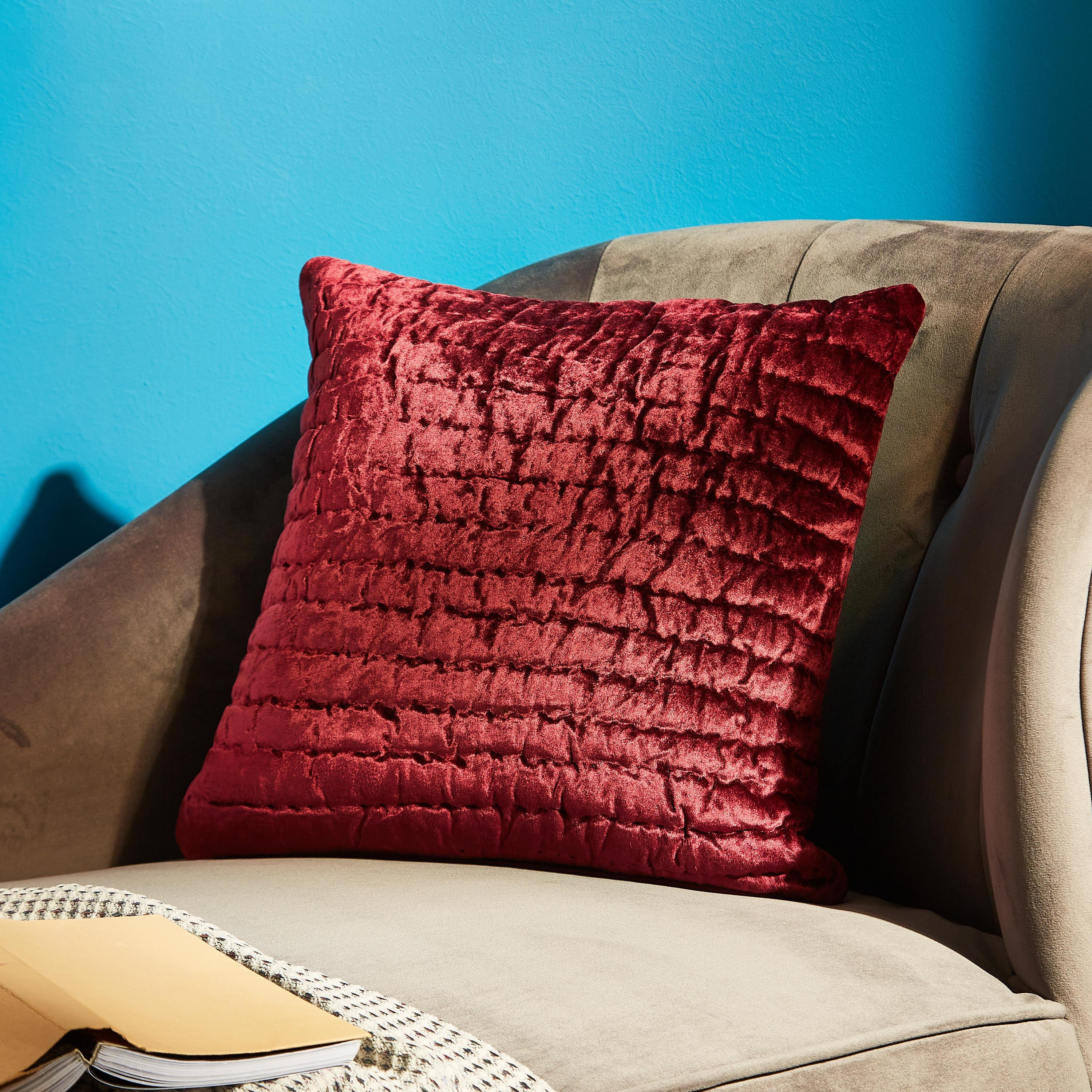 غطاء وسادة مبطن مخملي باهر من ماجيستيك - 40x40 سم-hbxhomeware-cushionsandcovers-cushioncovers-image-1