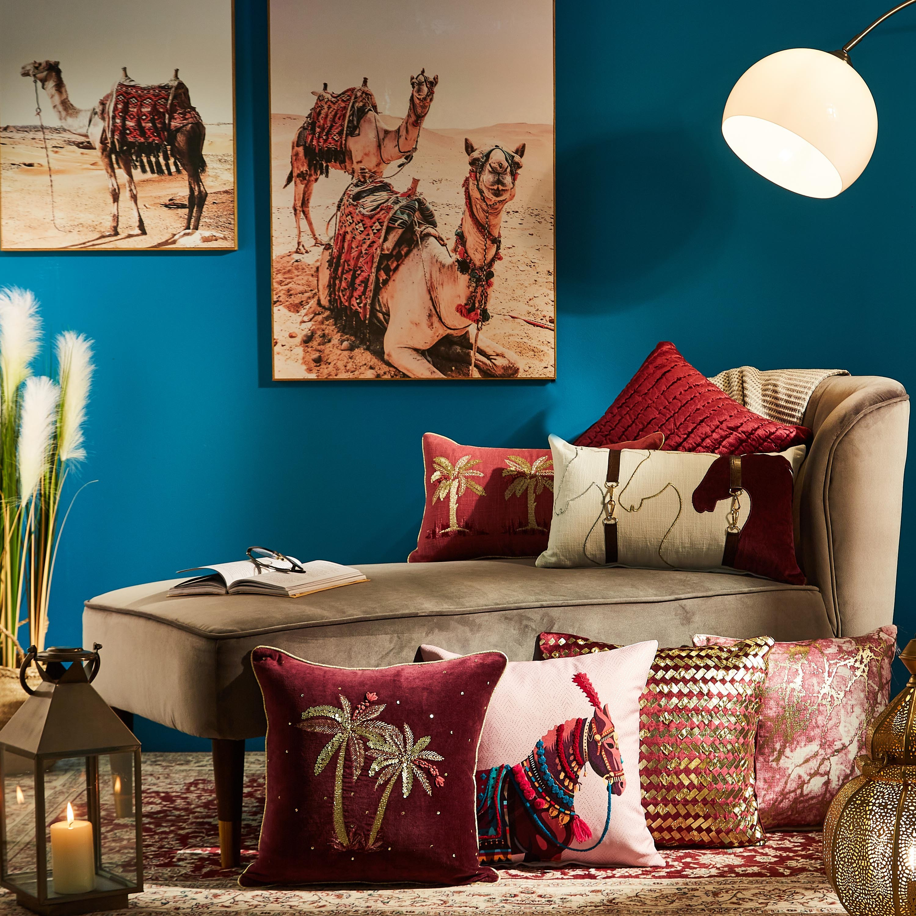 غطاء وسادة مخملي مزين بالخرز إلما من ماجيستيك - 40x40 سم-hbxhomeware-cushionsandcovers-cushioncovers-image-5
