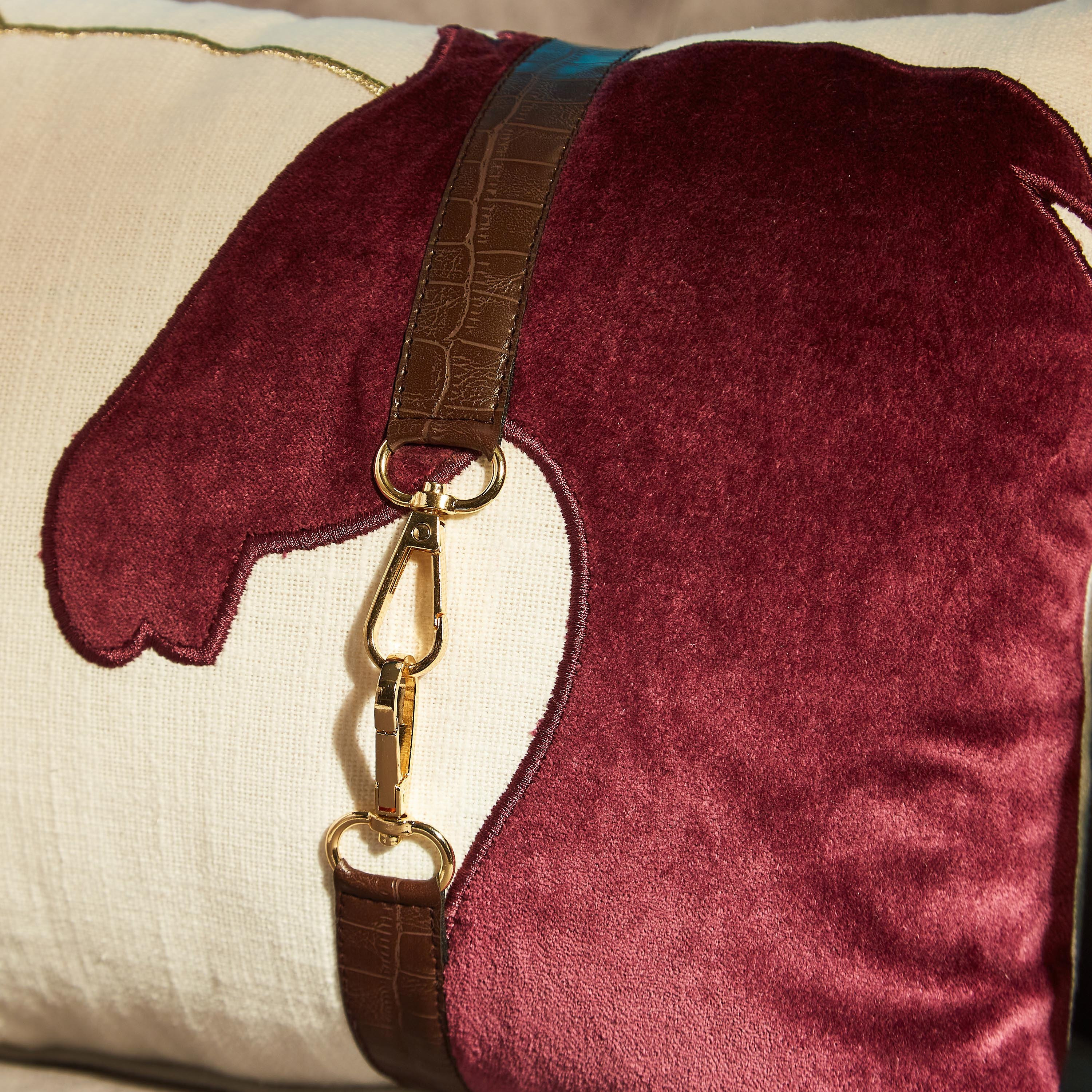 وسادة محشوة بتطريز حصان من ماجيستيك - 30x50 سم-hbxlivingroom-furnishings-cushionsandcovers-filledcushions-image-3