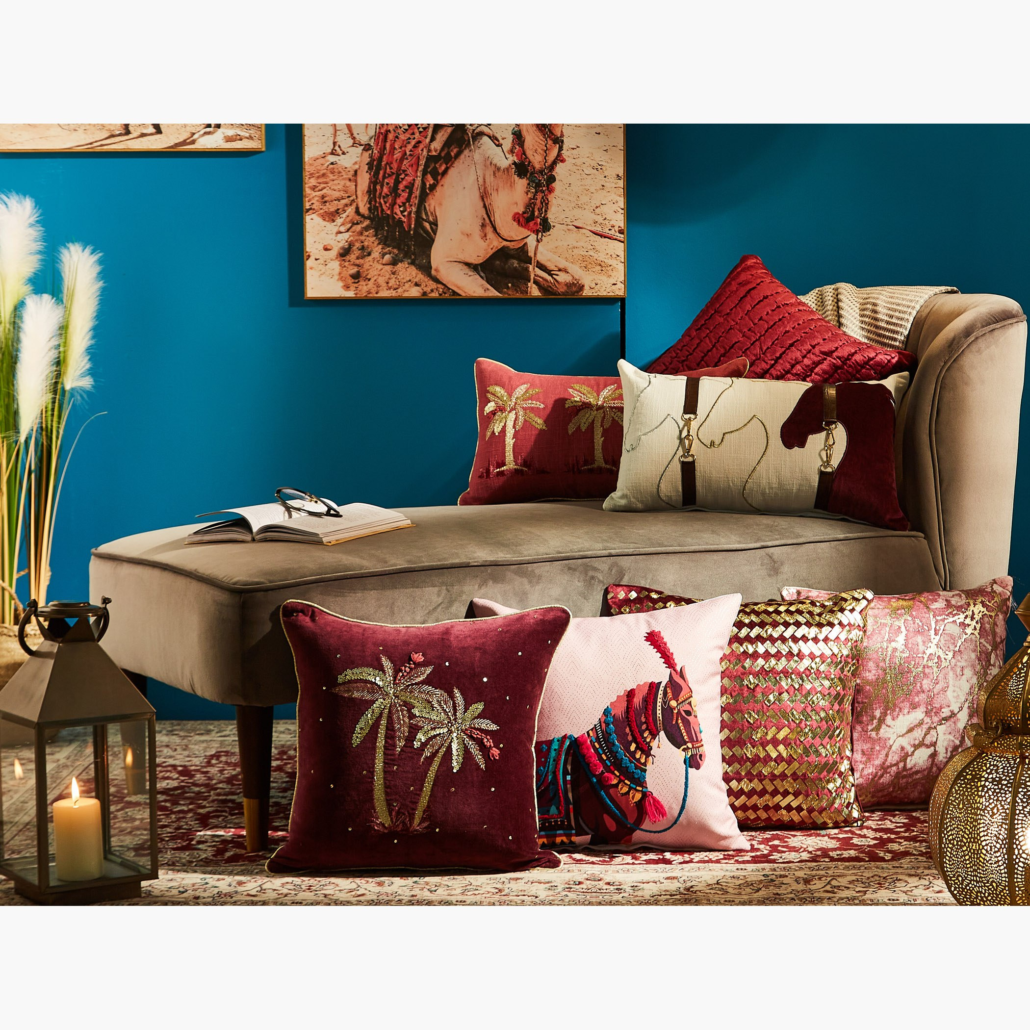 وسادة محشوة بتطريز حصان من ماجيستيك - 30x50 سم-hbxlivingroom-furnishings-cushionsandcovers-filledcushions-image-7