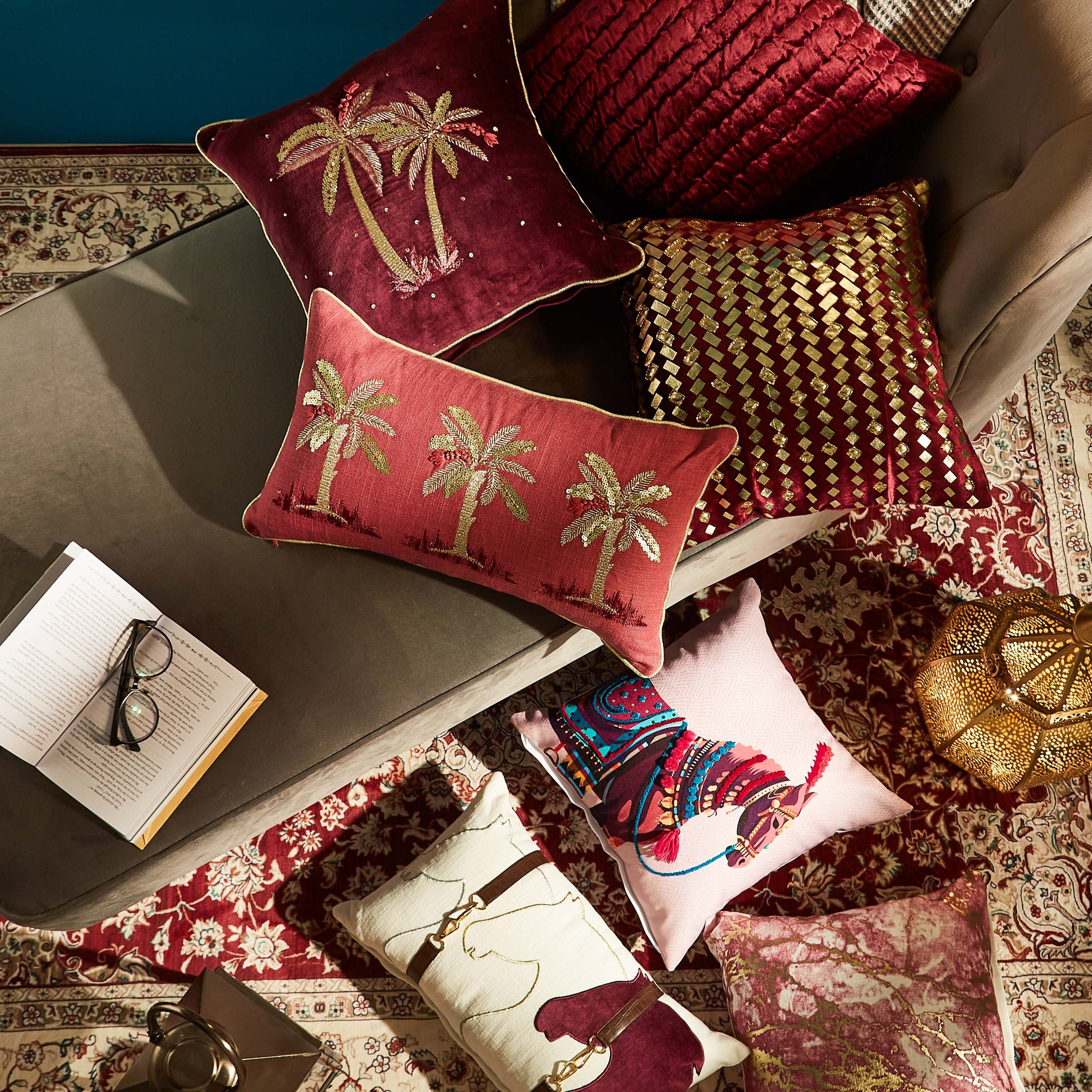 غطاء وسادة بطبعات فويل ماربل من ماجيستيك - 40x40 سم-hbxhomeware-cushionsandcovers-cushioncovers-image-6
