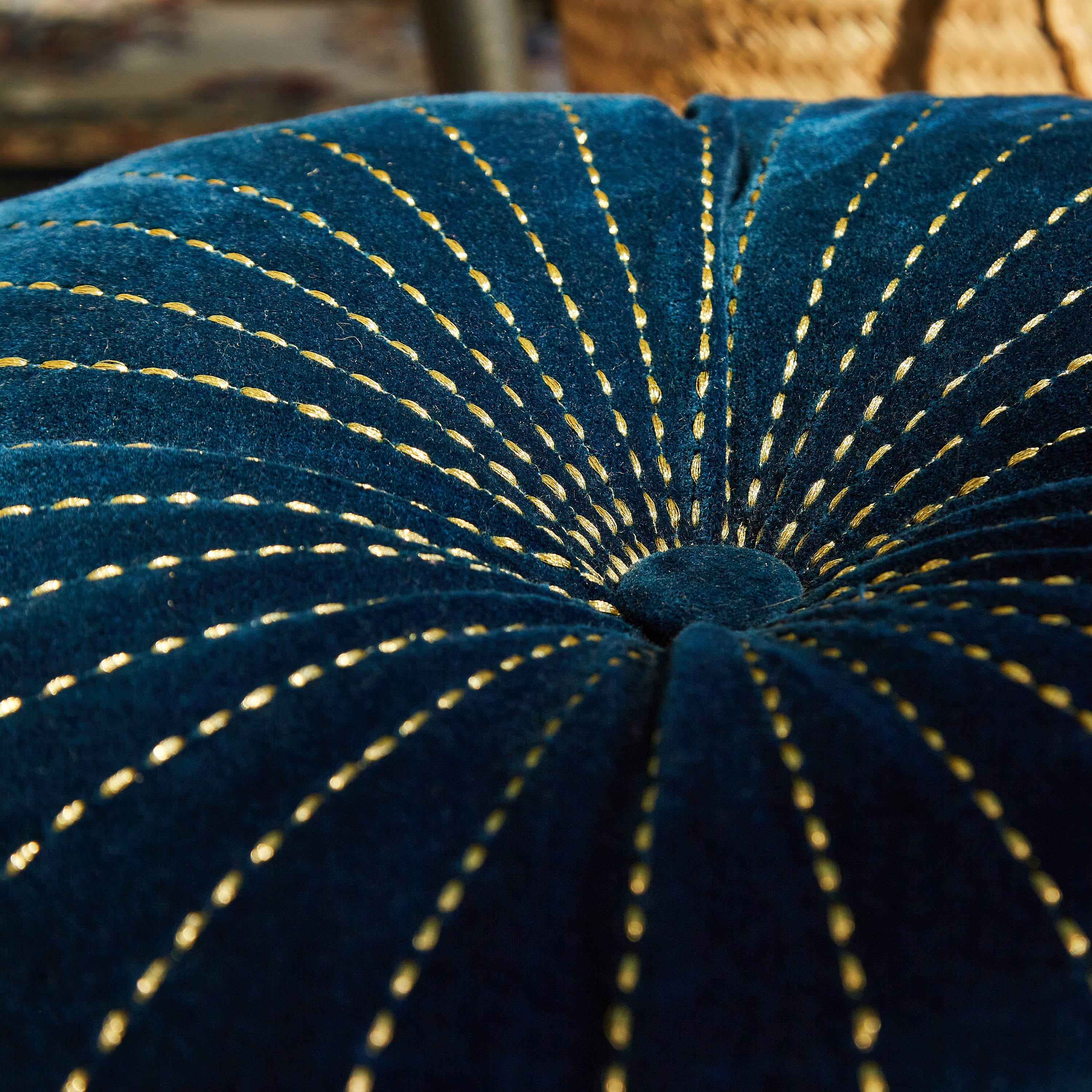 Serene Velvet Embroidered Filled Cushion - 40 cm-hbxlivingroom-furnishings-cushionsandcovers-filledcushions-image-3