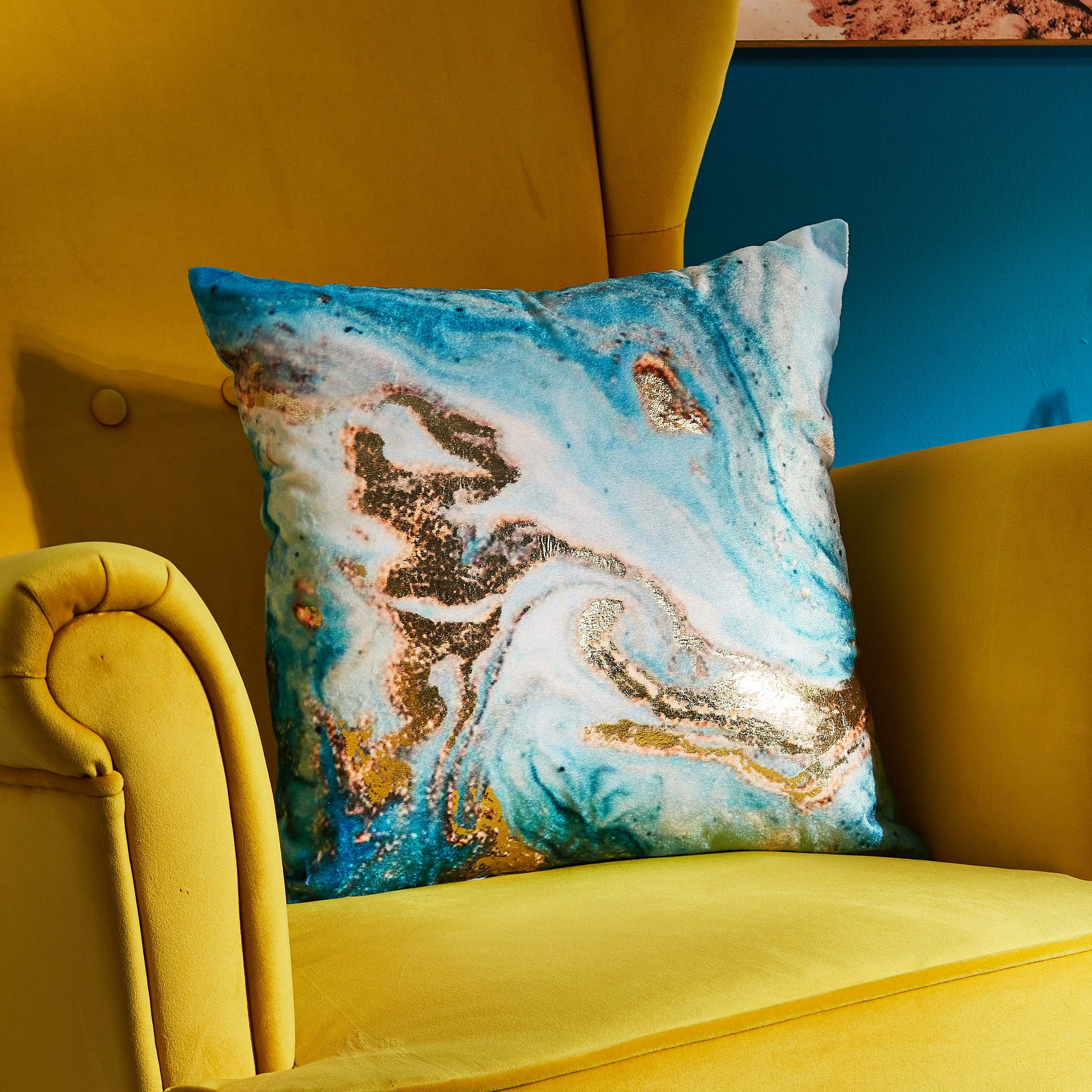 Mirage Marble Digital Print Cushion Cover - 40x40 cm-hbxhomeware-cushionsandcovers-cushioncovers-image-1