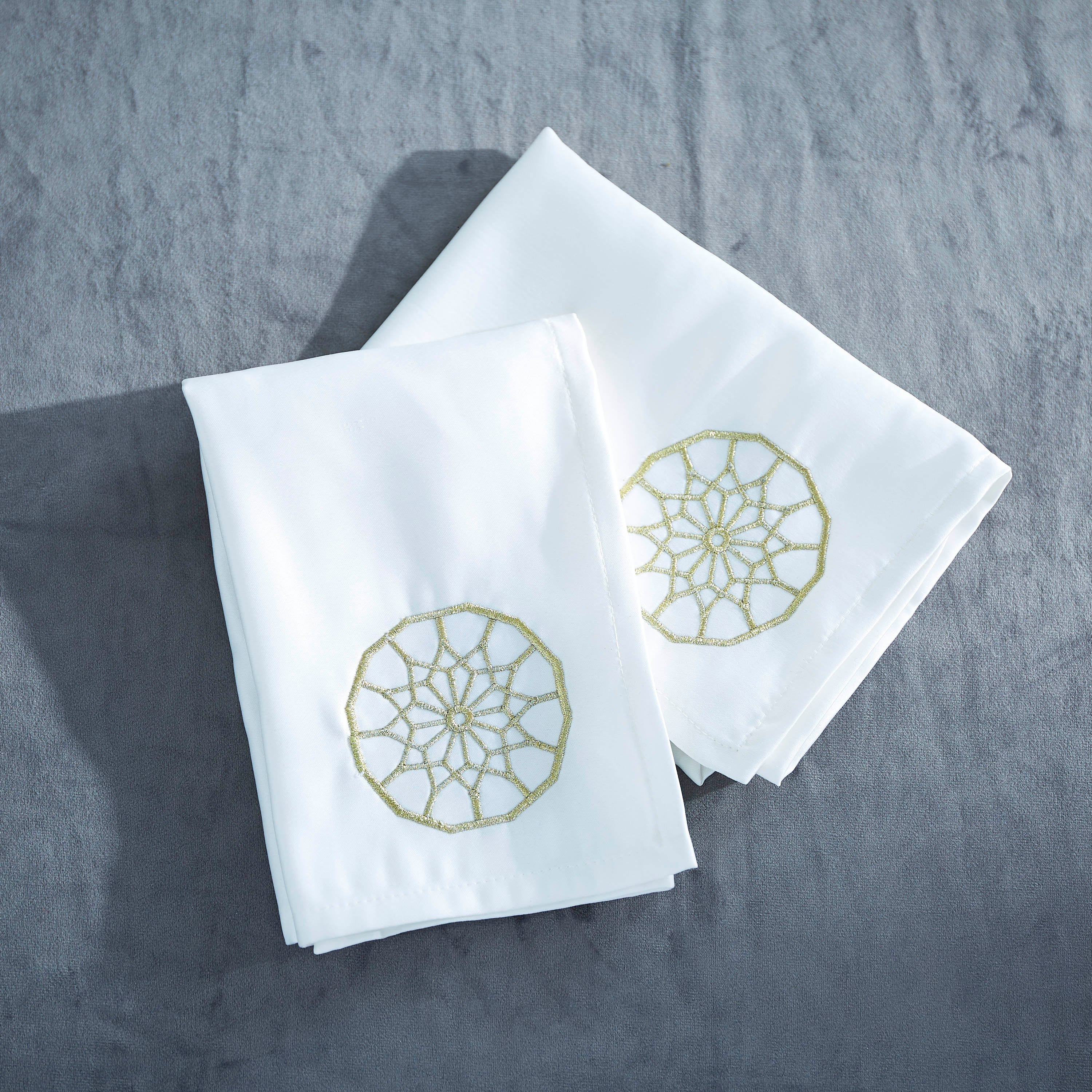 طقم مناديل سفرة مطرزة من قطعتين ربيع من مشربية-hbxdecorandfurnishings-homefurnishings-tablelinens-image-2