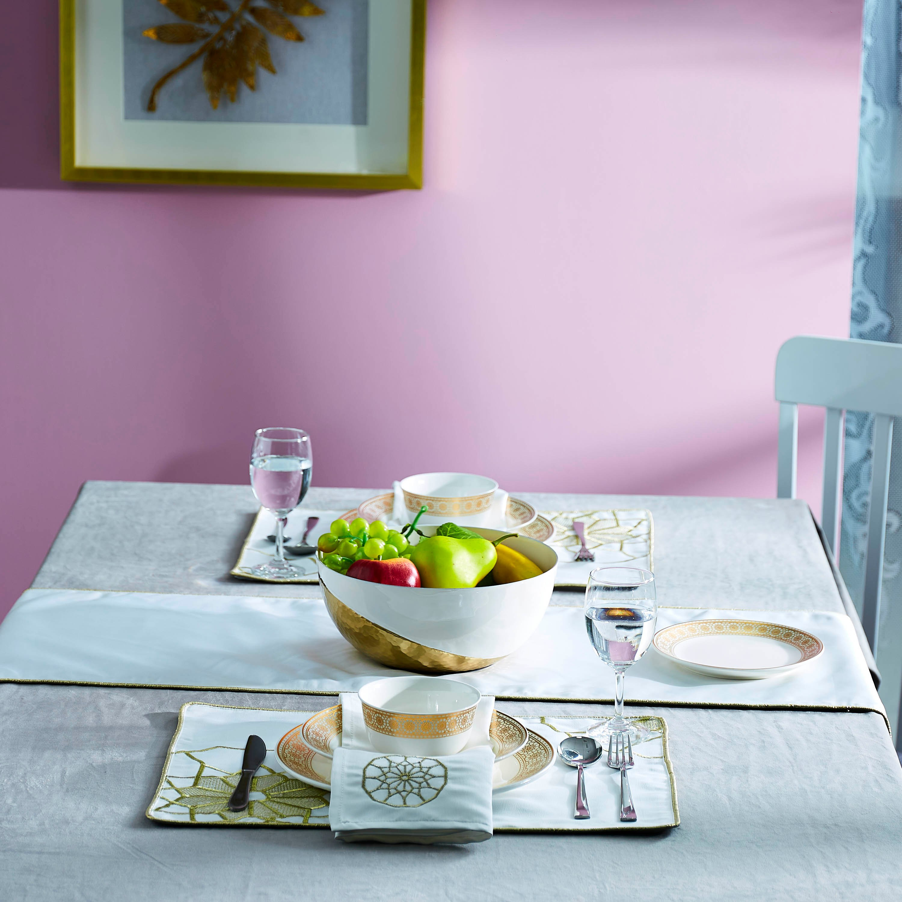 طقم مناديل سفرة مطرزة من قطعتين ربيع من مشربية-hbxdecorandfurnishings-homefurnishings-tablelinens-image-5