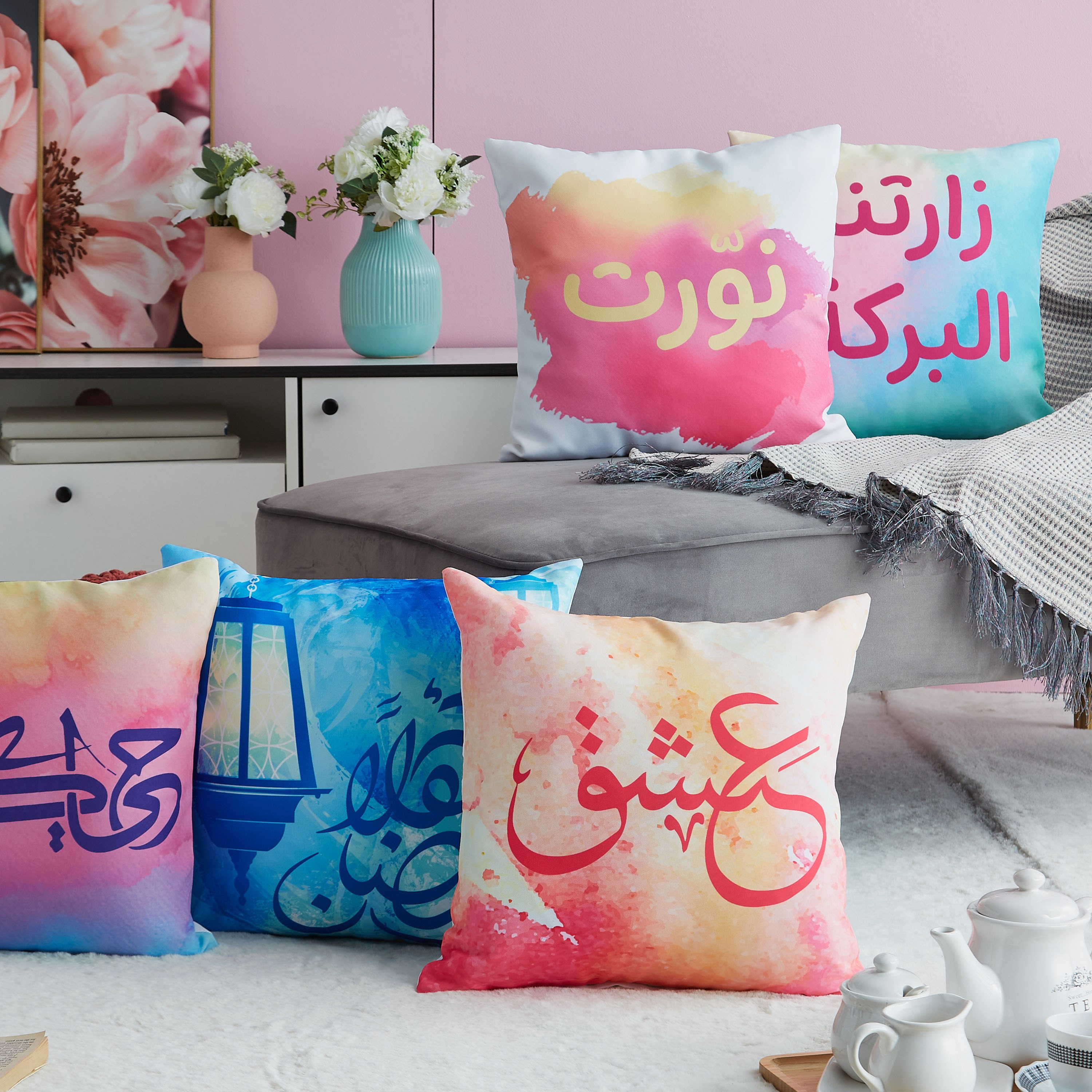 غطاء وسادة بطبعات ديجيتال بركة من فرفشة - 45x45 سم-hbxhomeware-cushionsandcovers-cushioncovers-image-4