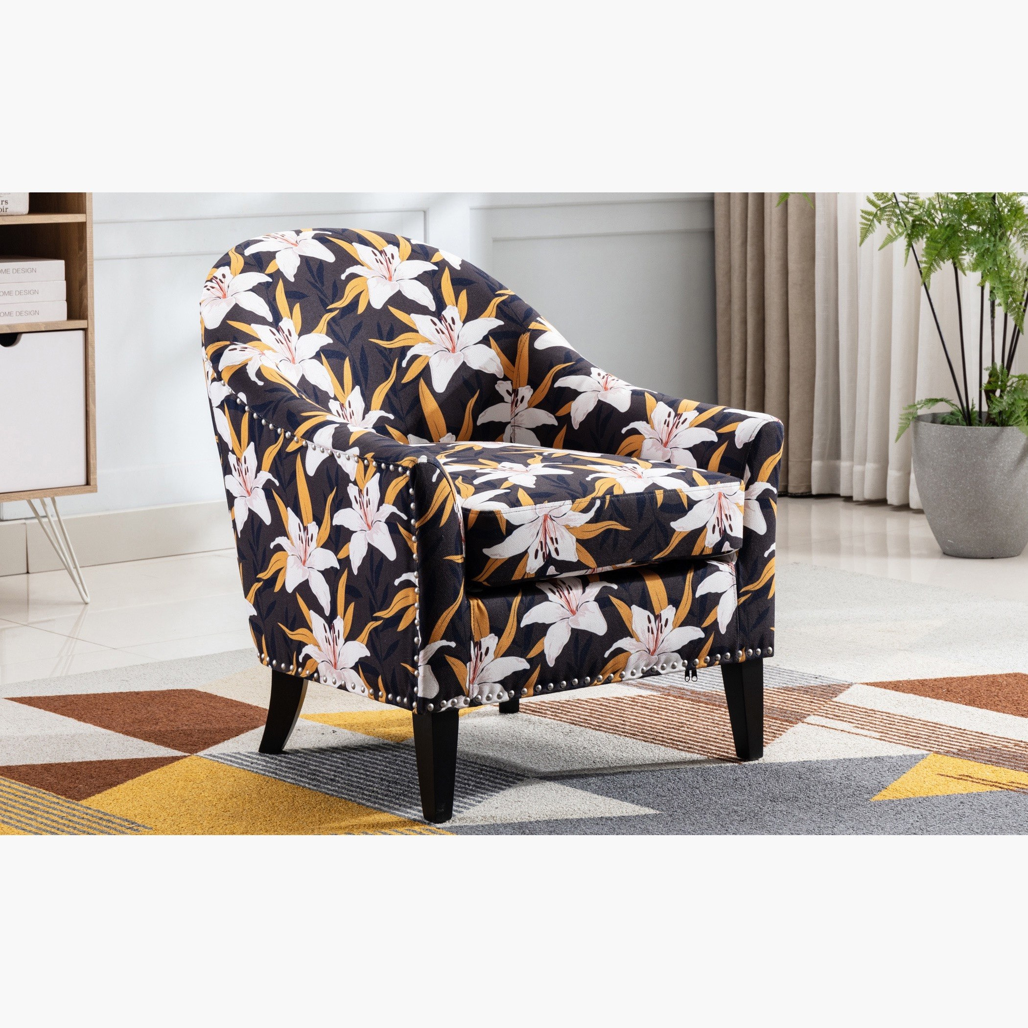 accent chair print fabric