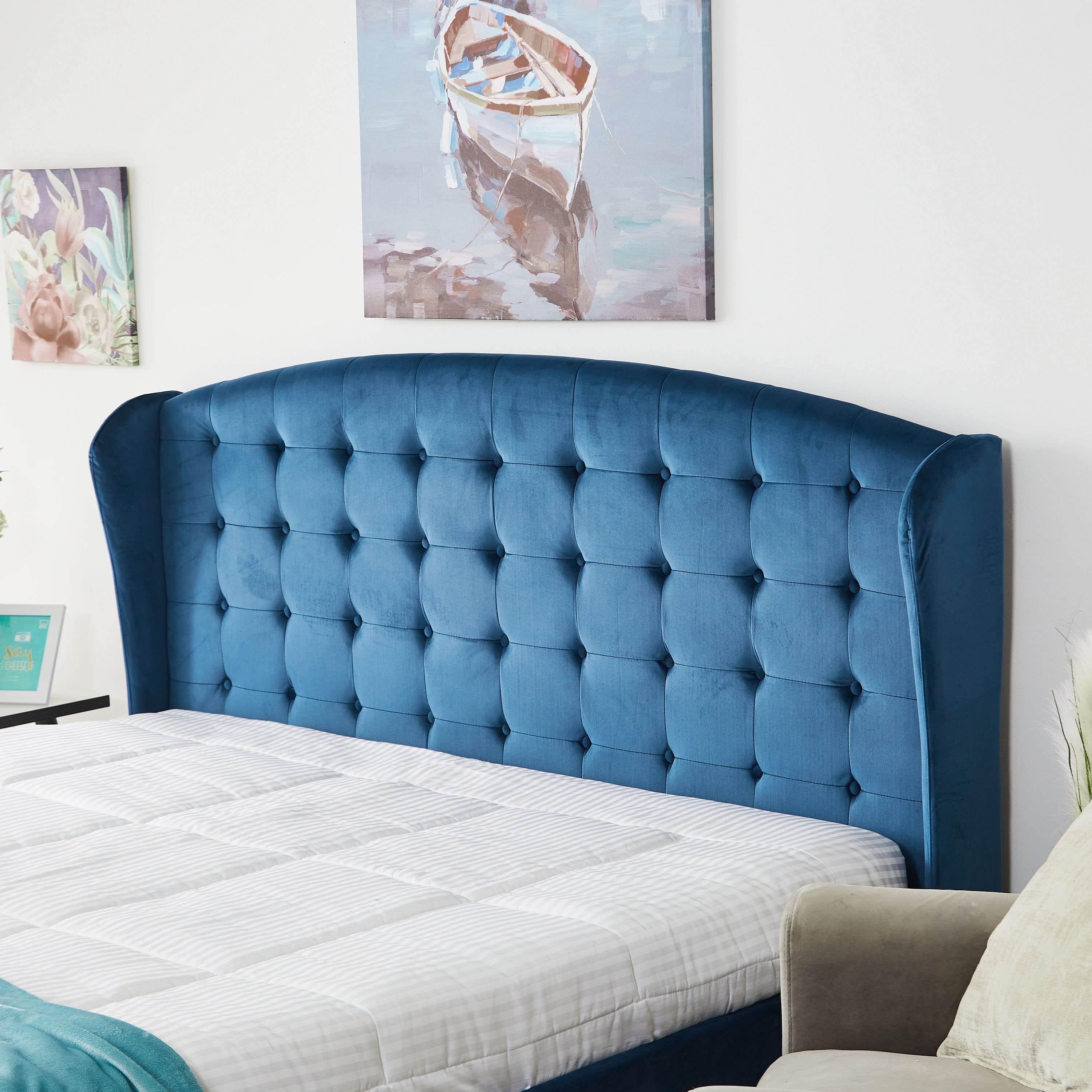 لوح رأسي كينج منجد من تايلور رود - 180×200 سم-hbxfurniture-bedsandbedsets-beds-image-1