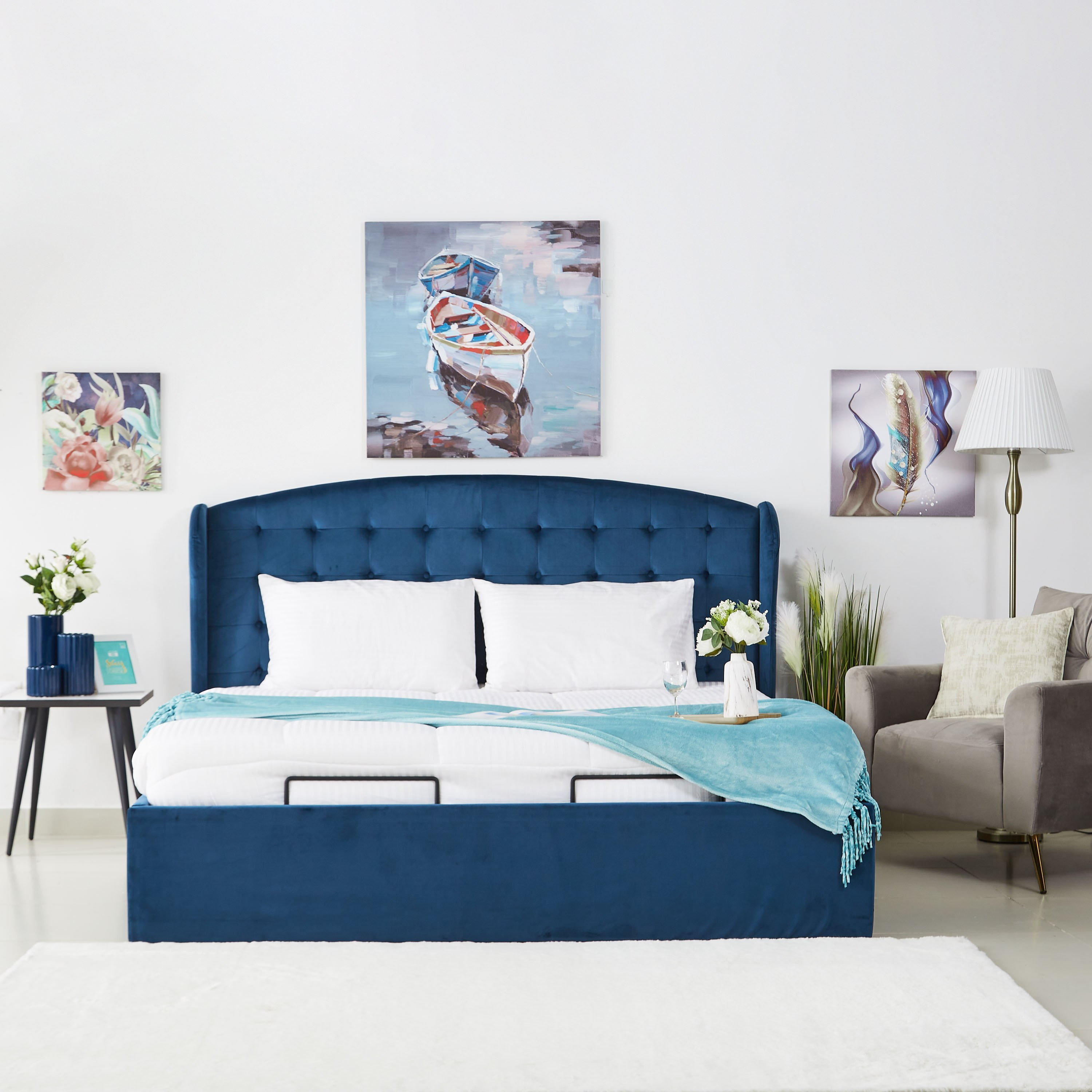 لوح رأسي كينج منجد من تايلور رود - 180×200 سم-hbxfurniture-bedsandbedsets-beds-image-4