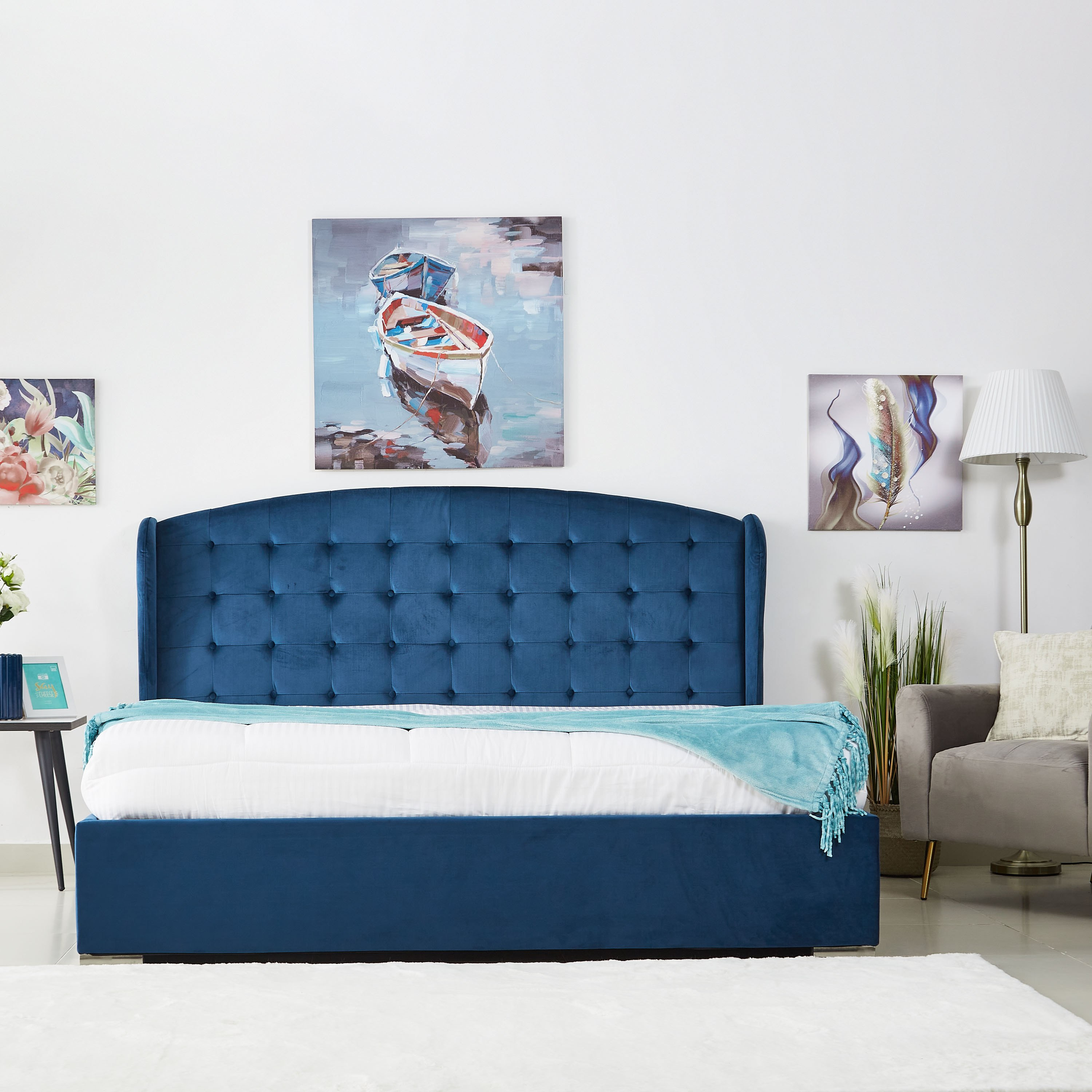 لوح رأسي كينج منجد من تايلور رود - 180×200 سم-hbxfurniture-bedsandbedsets-beds-image-5