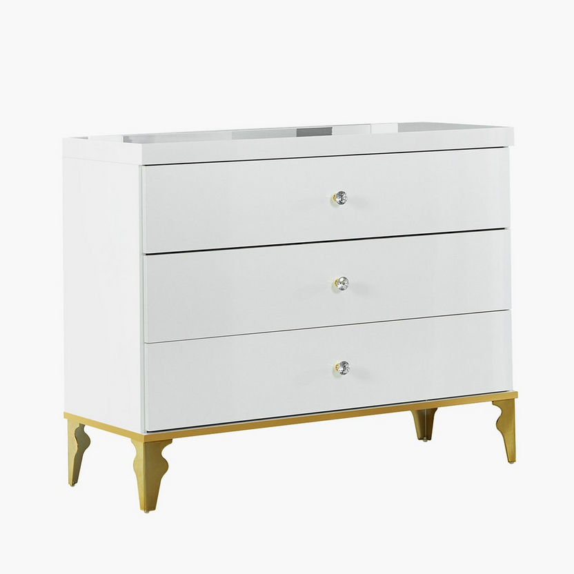 Oro 3-Drawer Young Dresser without Mirror-Dressers & Mirrors-image-1