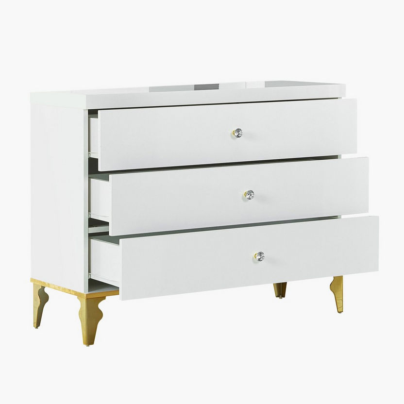 Oro 3-Drawer Young Dresser without Mirror-Dressers and Mirrors-image-2