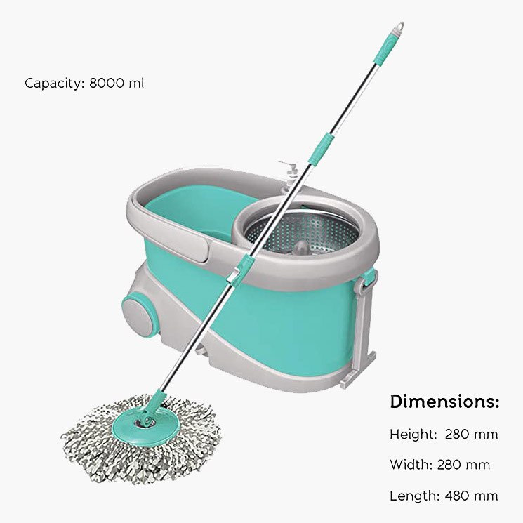 ممسحة دوارة مع دلو من إيليت-hbxbathroom-laundry-cleaningaccessories-image-2