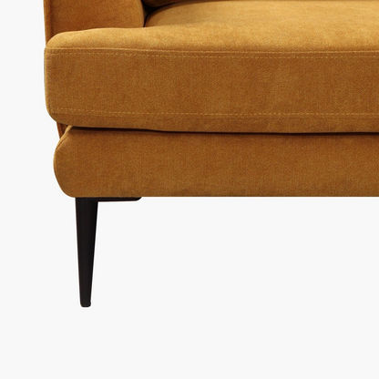 Topaz 3-Seater Velvet Sofa with 2 Cushions