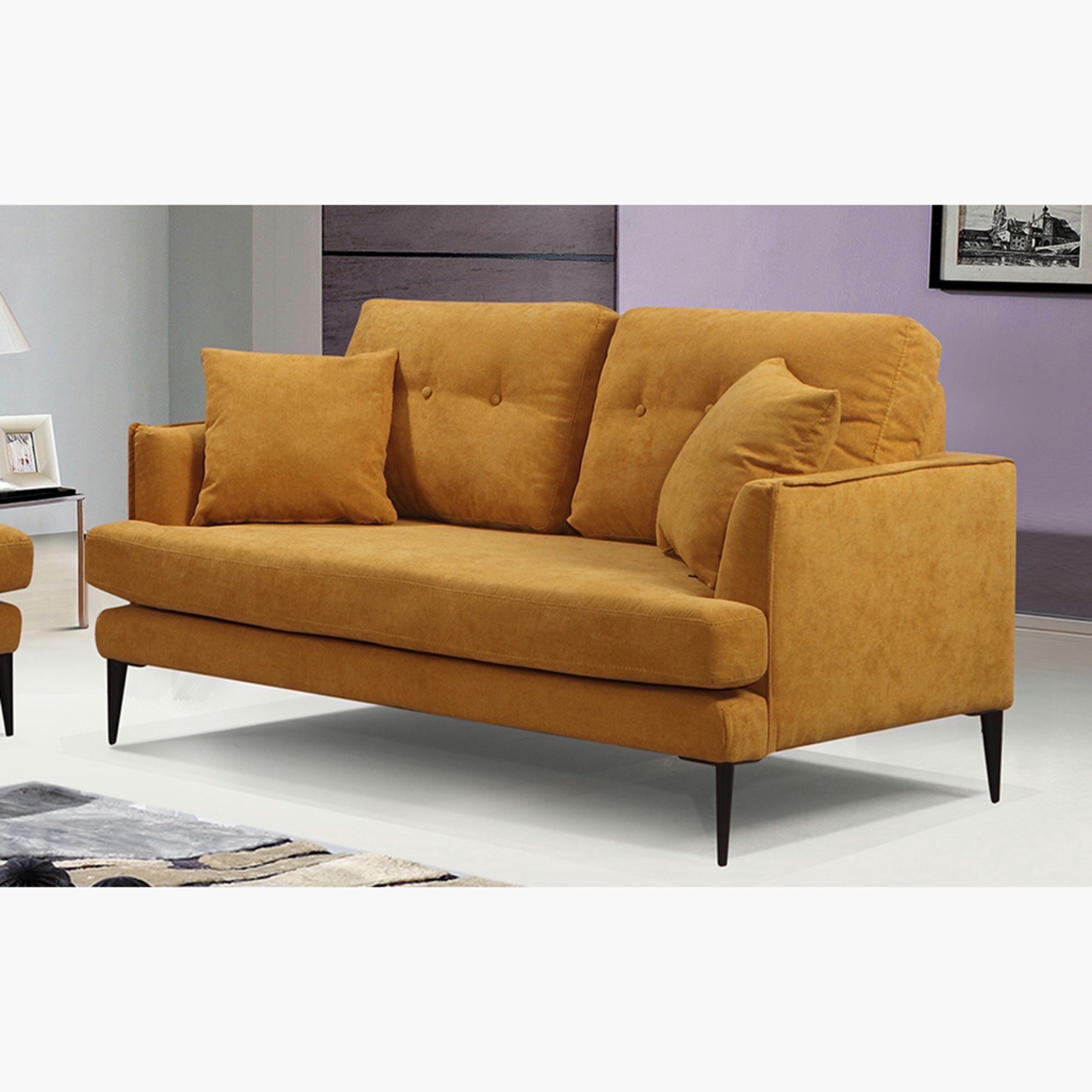 كنبة مخمليّة مقعدين مع وسادتين من توباز-hbxlivingroom-sofasandarmchairs-sofas-image-1