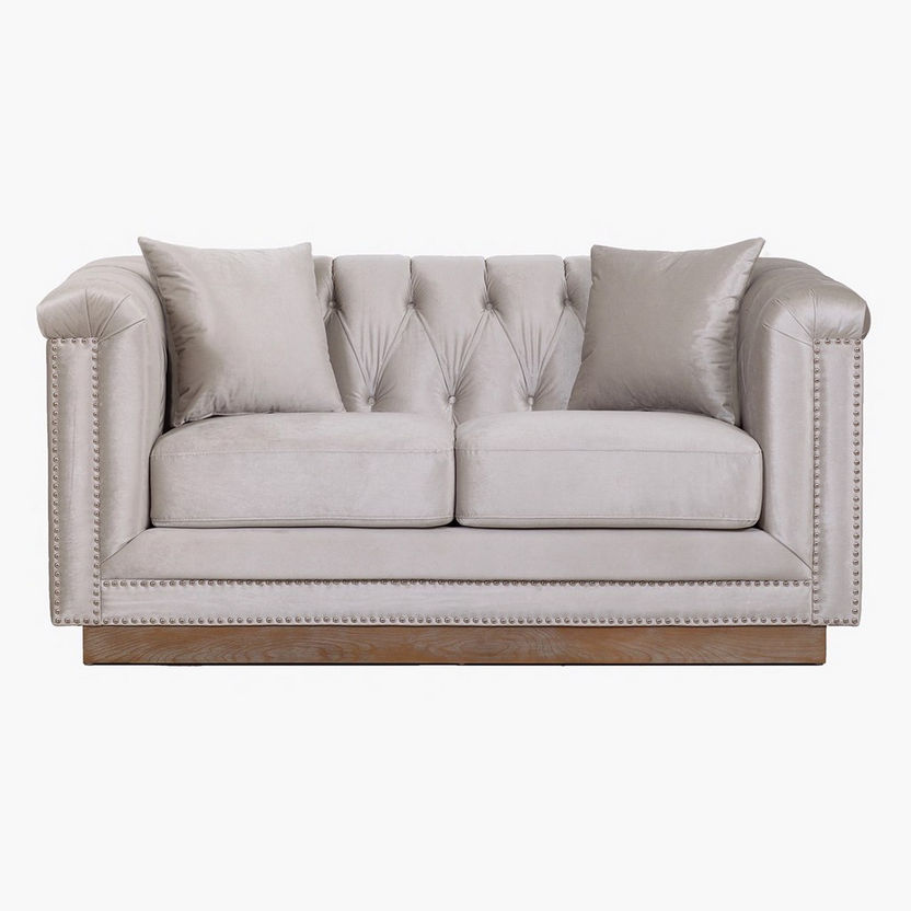 Abigail 2-Seater Sofa with 2 Cushions-Sofas-image-1