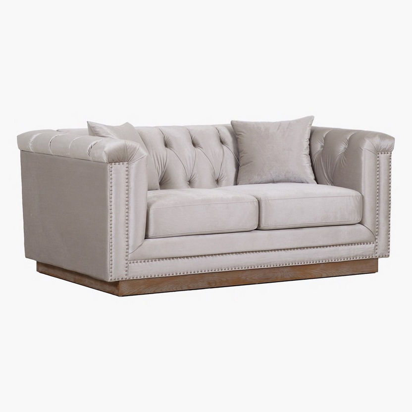Abigail 2-Seater Sofa with 2 Cushions-Sofas-image-2