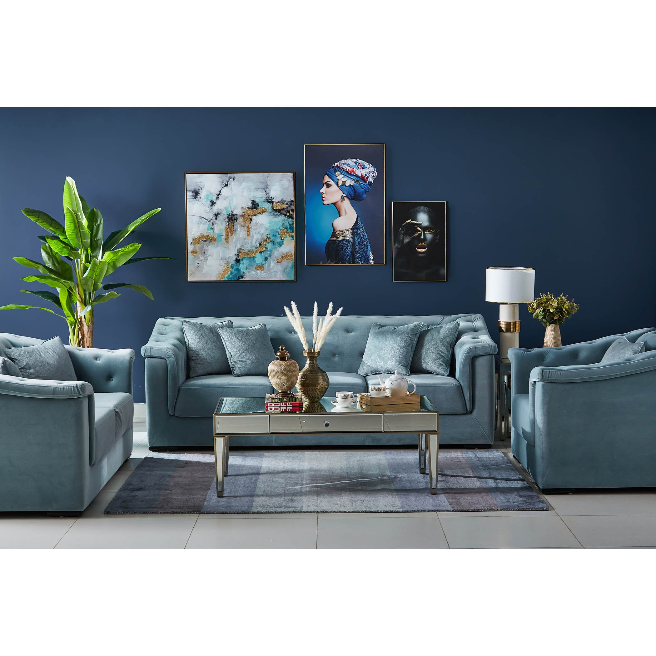 كنبة مخمليّة مقعدين مع وسادتين من سندريلا-hbxlivingroom-sofasandarmchairs-sofas-image-6