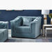 Cinderella 1-Seater Velvet Sofa with Cushion-Armchairs-thumbnail-1