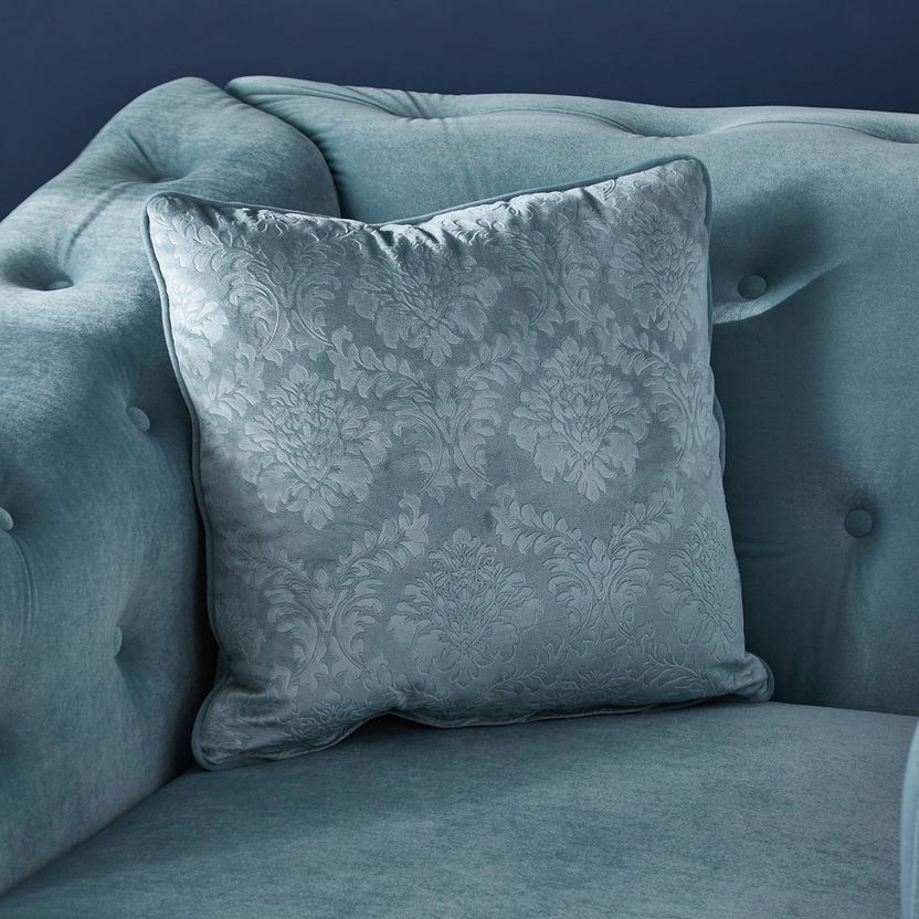 Cinderella 1-Seater Velvet Sofa with Cushion-Armchairs-image-2