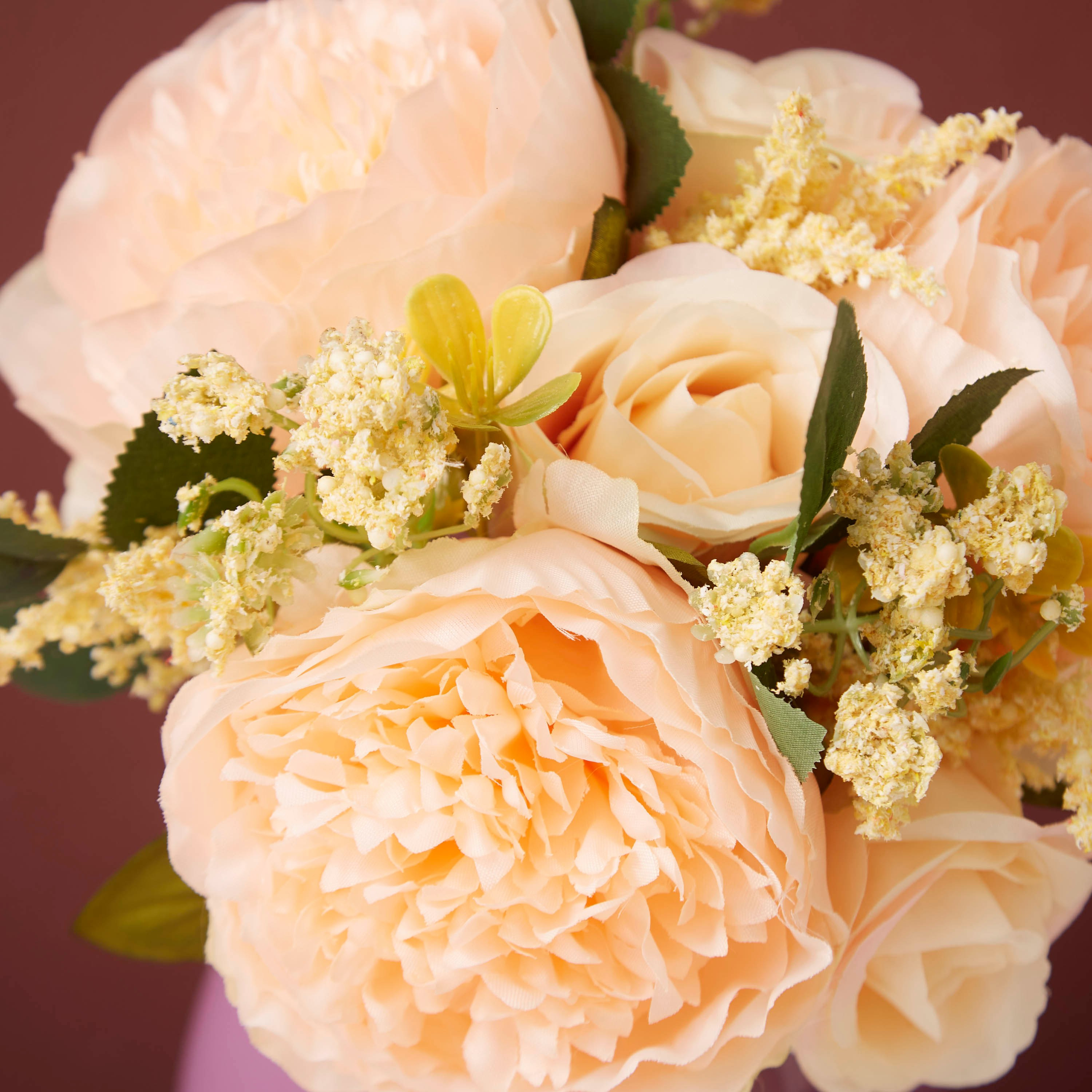 باقة زهور متفتحة من ليدا - 30 سم-hbxdecorandfurnishings-homeaccessories-artificialflowersandplants-image-2