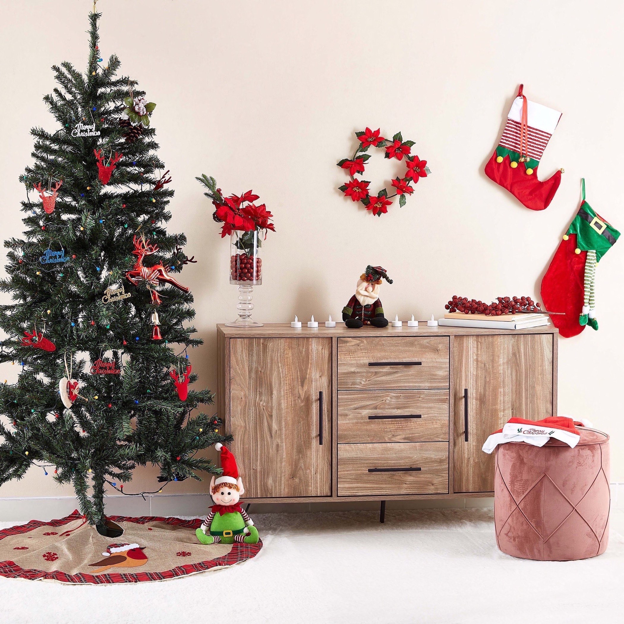 إكليل بوينسيتيا من كارول - 24 سم-hbxhomeware-hbxdecorandfurnishings-image-4