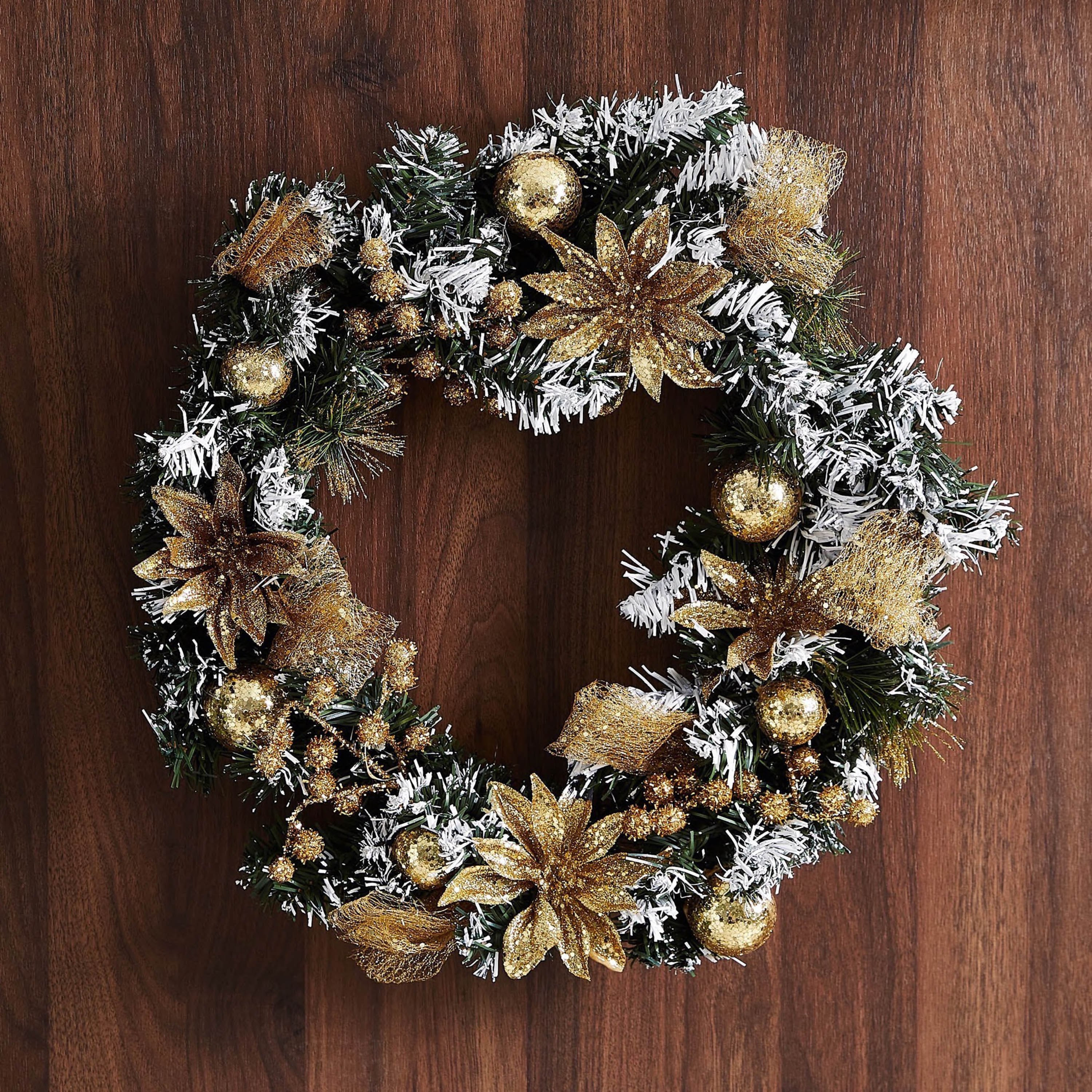 إكليل بوينسيتيا جليتر معتّم من كارول - 24 سم-hbxhomeware-hbxdecorandfurnishings-image-1