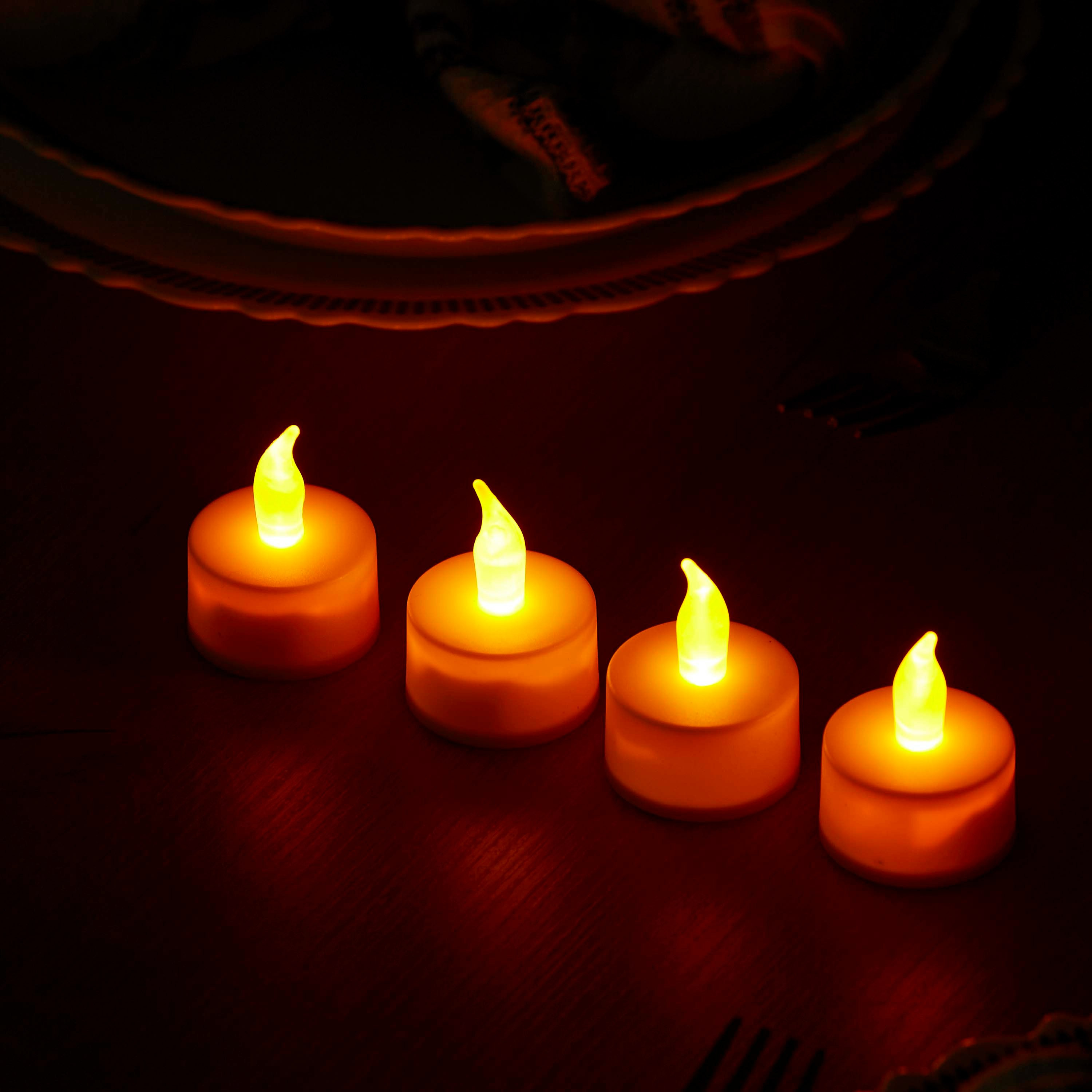 طقم شموع صغيرة إل إي دي بنظام تشغيل بالبطّارية من كارول - 4 قطع-hbxhomeware-lighting-decorativesandstringlights-image-2