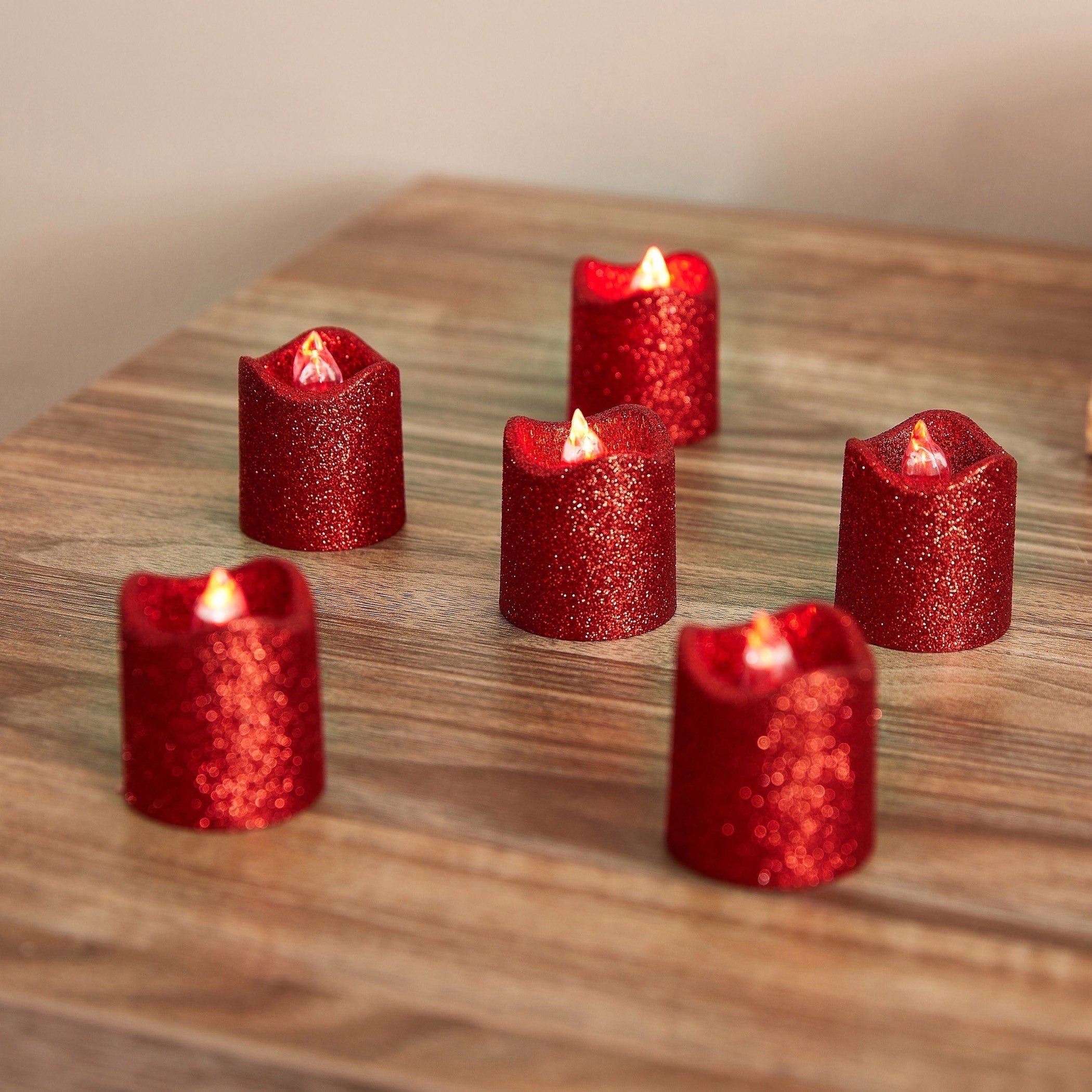 طقم شموع صغيرة أل إي دي 6 قطع من  كارول-hbxhomeware-lighting-decorativesandstringlights-image-1