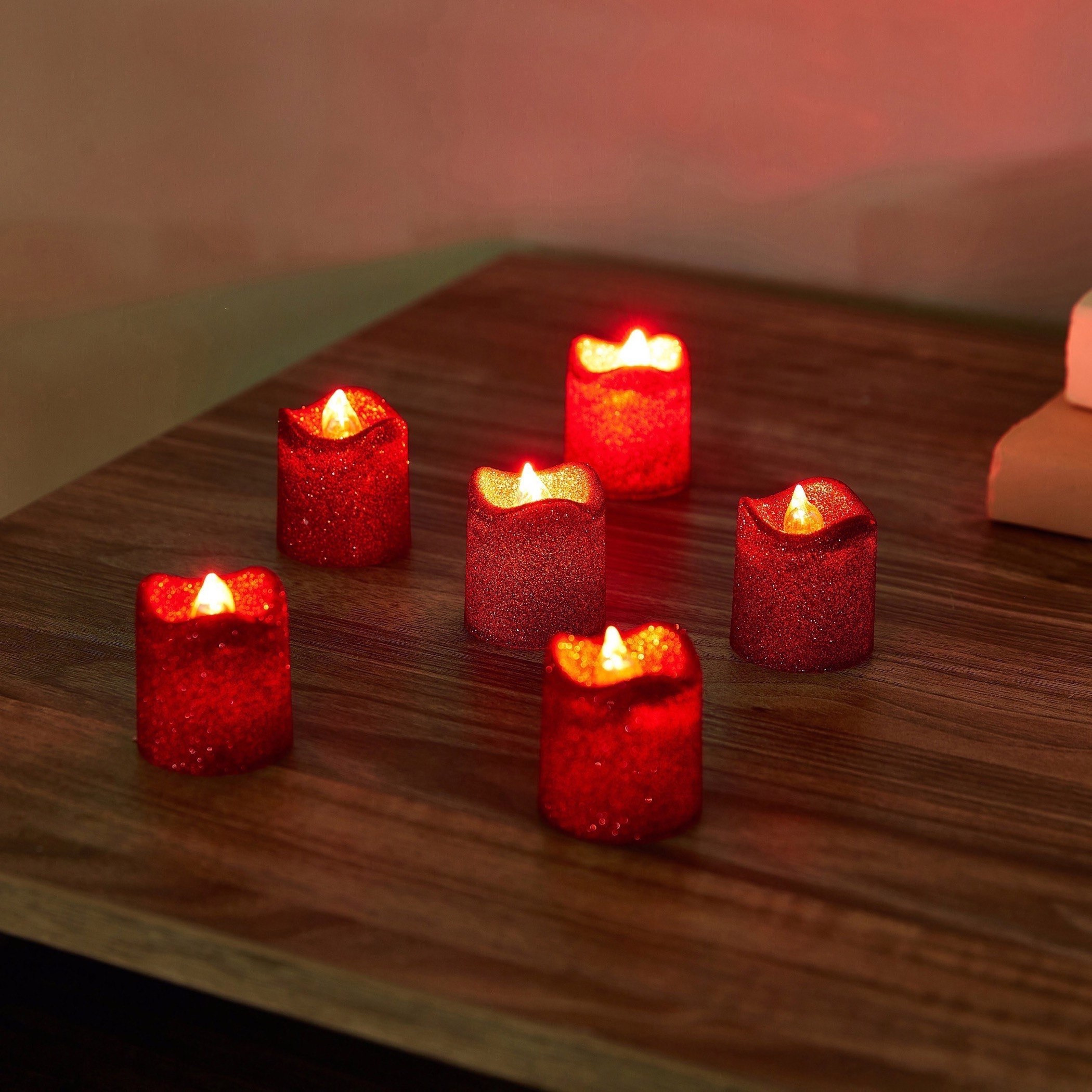 طقم شموع صغيرة أل إي دي 6 قطع من  كارول-hbxhomeware-lighting-decorativesandstringlights-image-2
