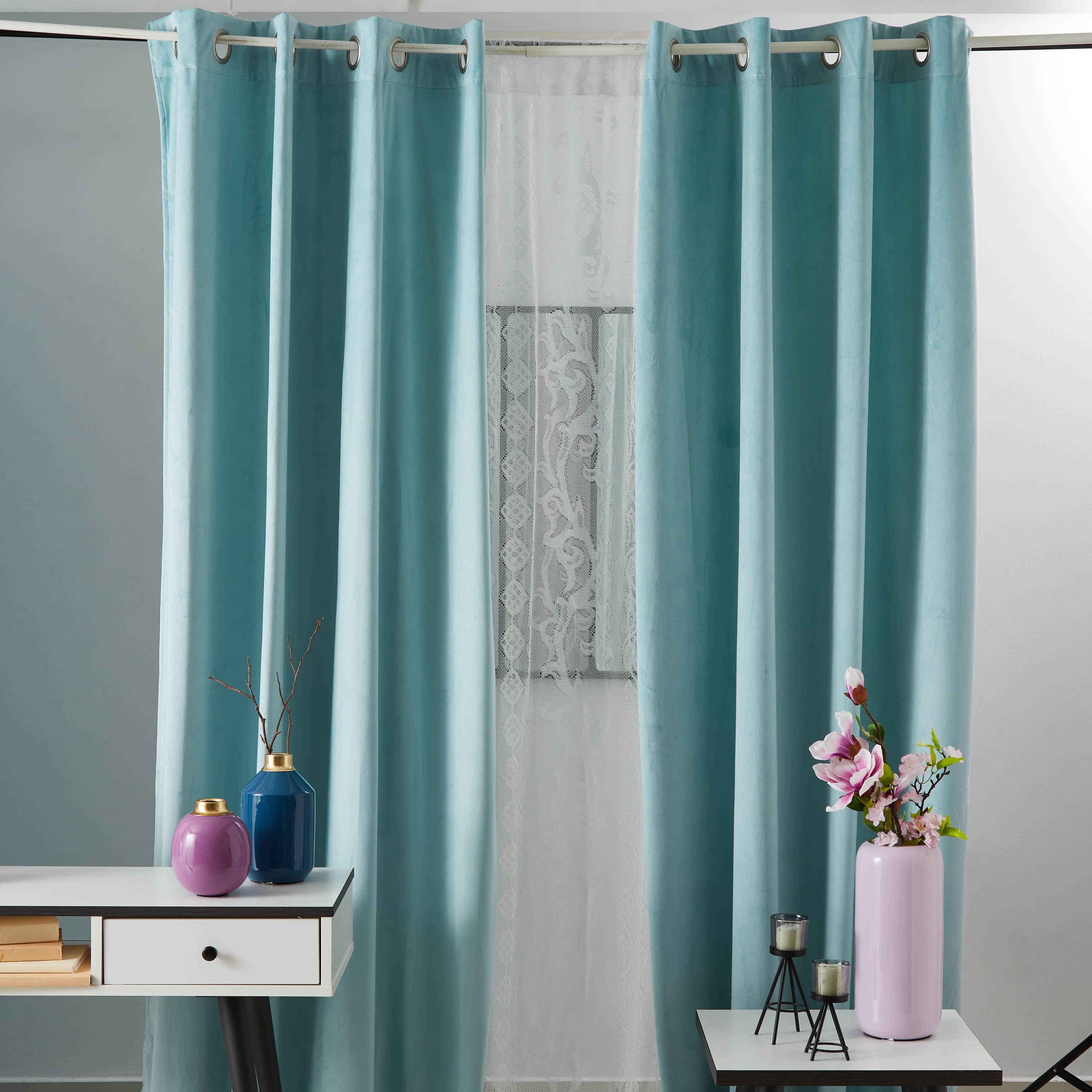 طقم ستائر مخملية معتمة قطعتين من دوف - 135x300 سم-PROMO_HB_AE_B2G2_011025-image-4
