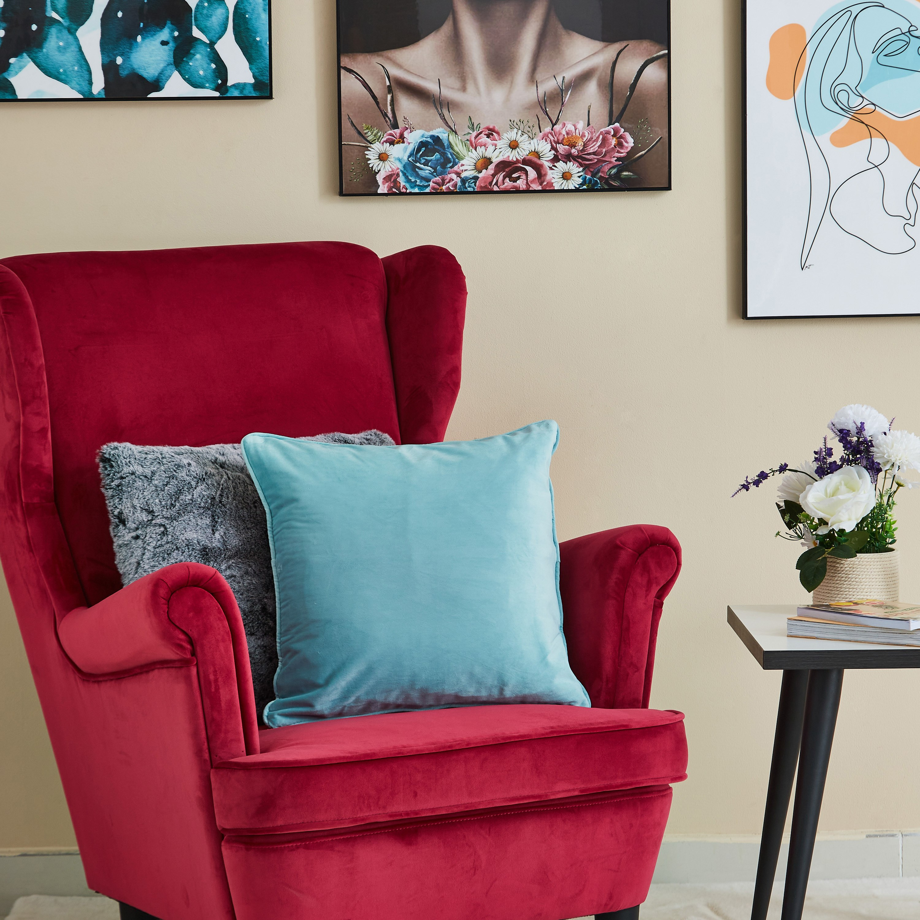 غطاء وسادة مخملي من دوف - 45x45 سم-hbxhomeware-cushionsandcovers-cushioncovers-image-3