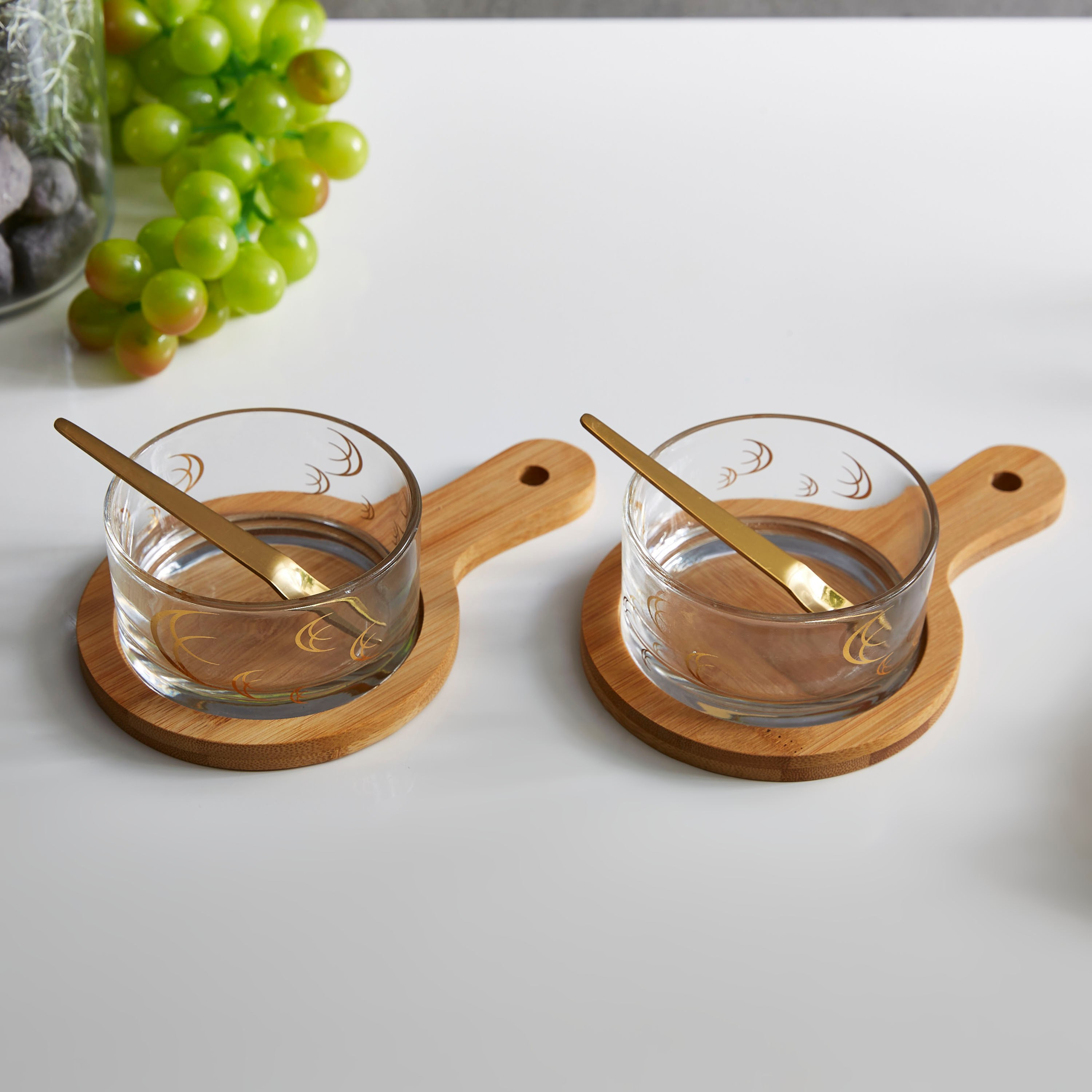 Feast 6-Piece Glass Bowl and Wooden Tray Set-hbxhomeware-hbxkitchen-image-1